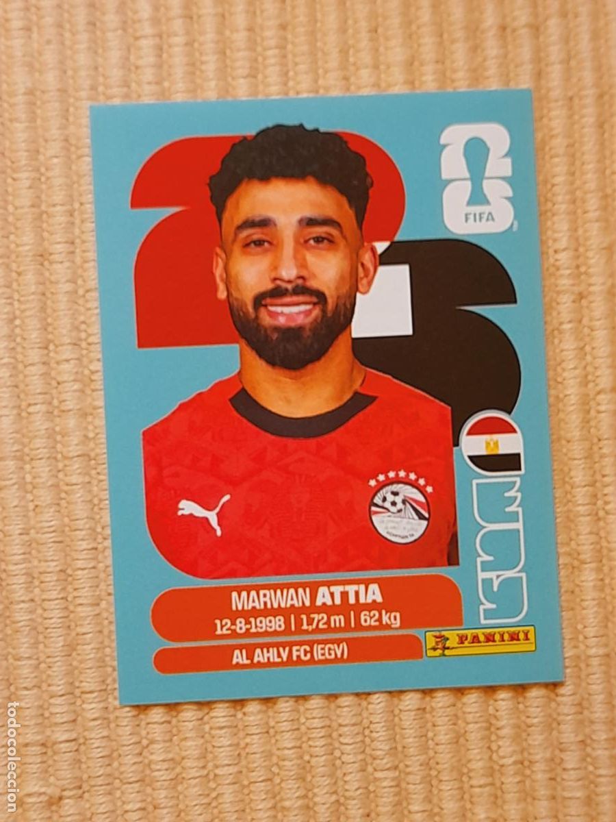 Cromos de F&uacute;tbol: CROMO EGY 10 Marwan Attia EGIPTO. FIFA WORLD CUP 2026 (MUNDIAL MEXICO EE.UU CANADA) STICKERS