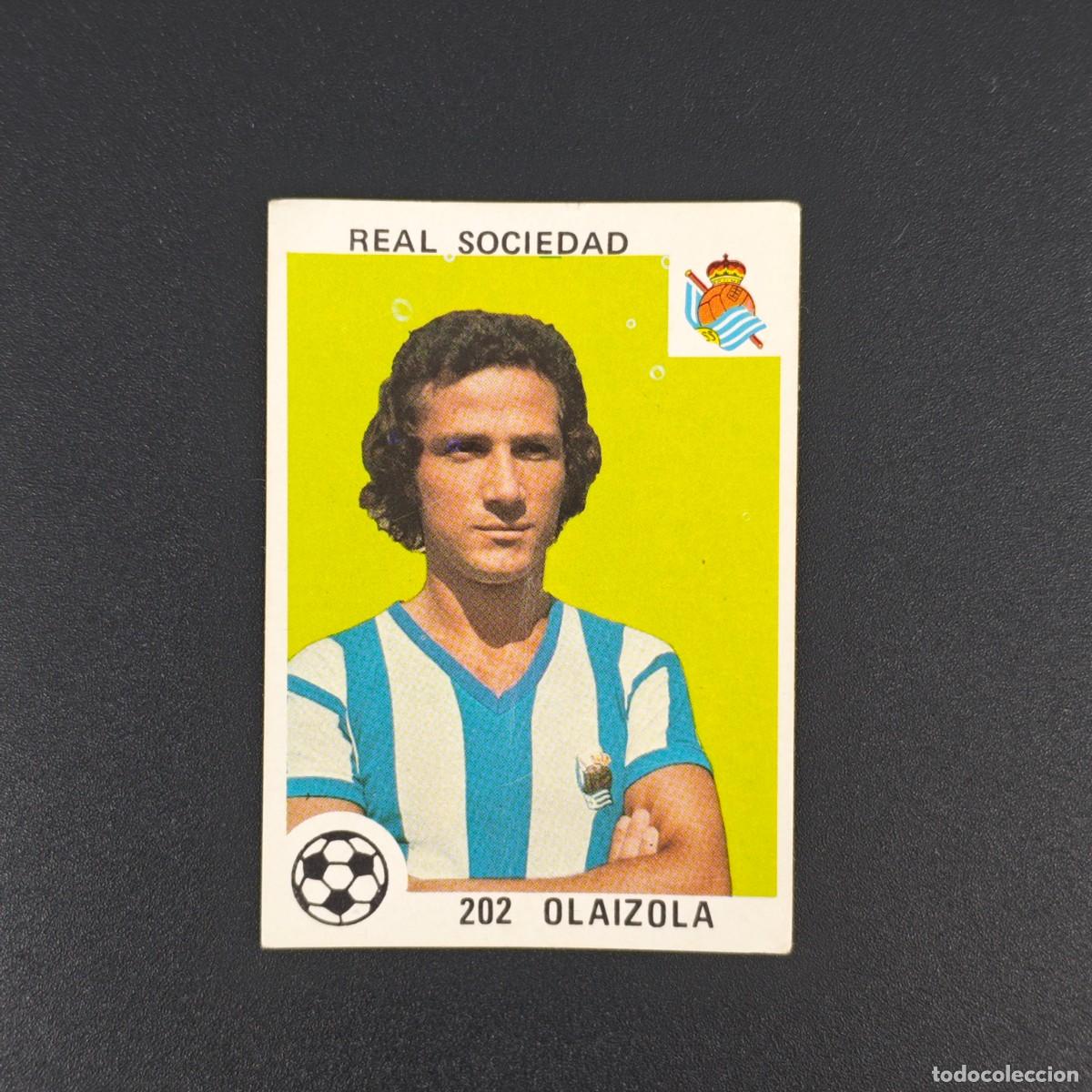 Figurine di Calcio: CROMO LIGA ESPA&Ntilde;OLA MAGA 202 OLAIZOLA REAL SOCIEDAD NUNCA PEGADO SIN PEGAR 78 79 1978 1979 RA526