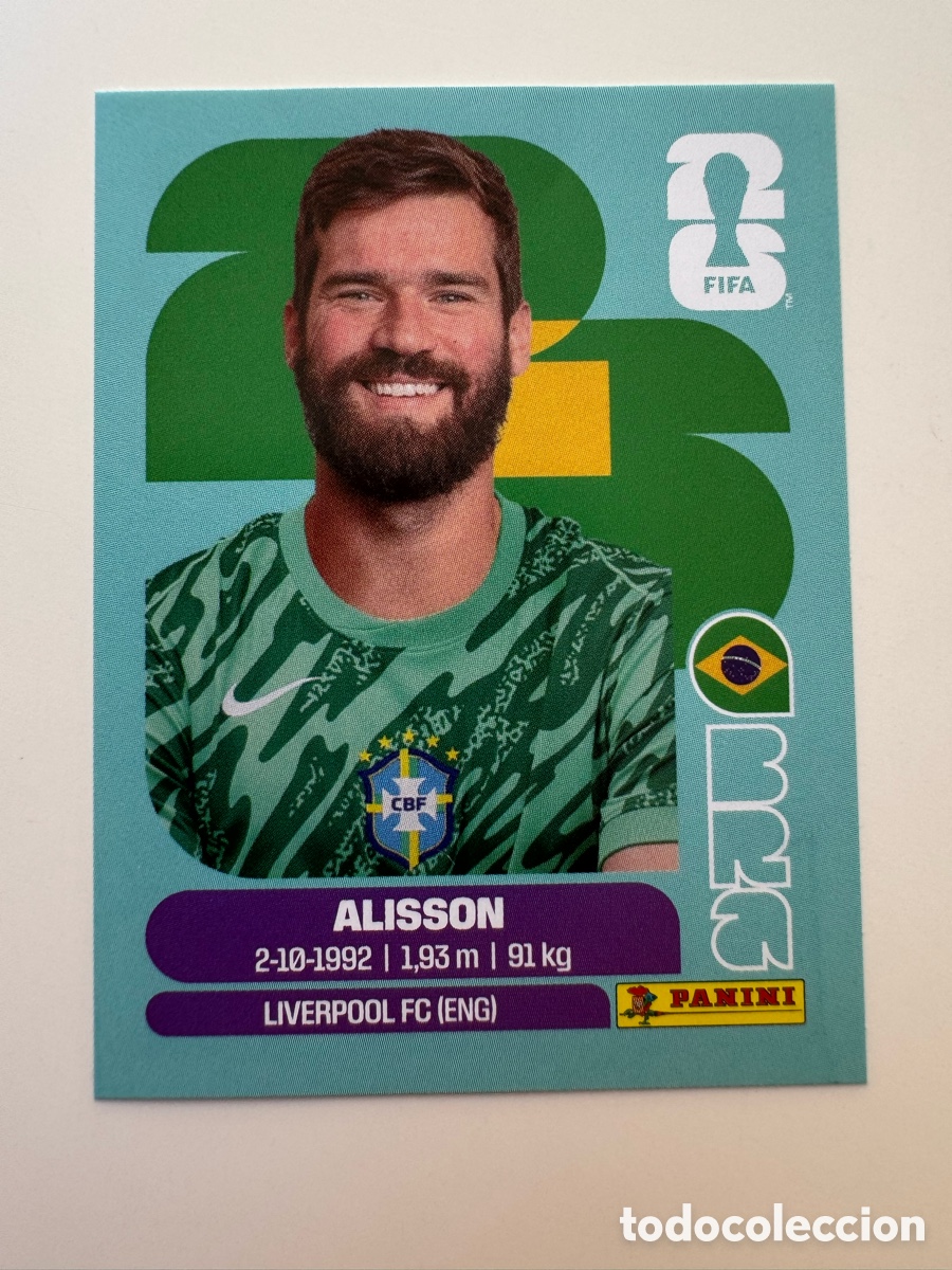 Figurine di Calcio: Brasil BRA MUNDIAL FIFA WORLD CUP 2026 STICKER PANINI BRA2 &ndash; Alisson Becker N&ordm; 2