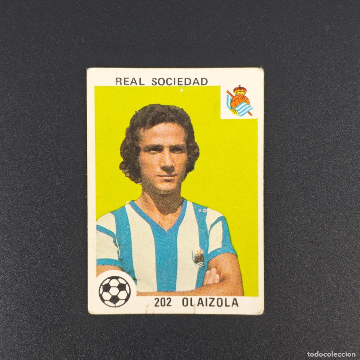 Figurine di Calcio: CROMO LIGA ESPA&Ntilde;OLA MAGA 202 OLAIZOLA REAL SOCIEDAD NUNCA PEGADO SIN PEGAR 78 79 1978 1979 RA526