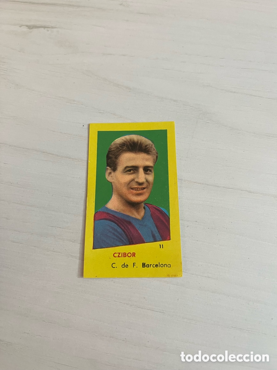 Cromos de F&uacute;tbol: 11 CZIBOR FC BARCELONA Campeones Bruguera 1960 1961 excelente estado nuevo sin pegar