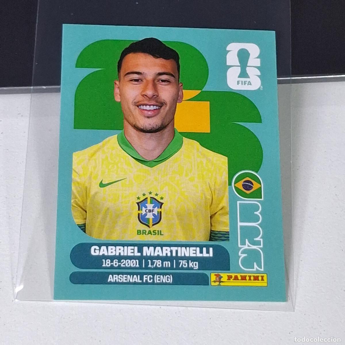 Cromos de Futebol: B7 BRA18 GABRIEL MARTINELLI 18 BRAZIL BRASIL BRA MUNDIAL FIFA WORLD CUP 2026 STICKER PANINI