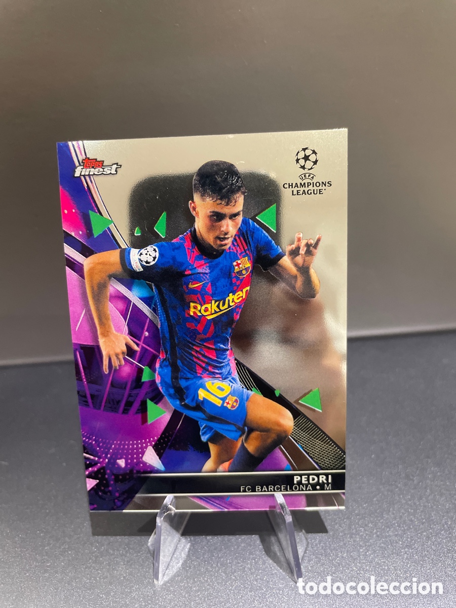 Cromos de F&uacute;tbol: Pedri 35 Topps Finest 2021-22 FC Barcelona