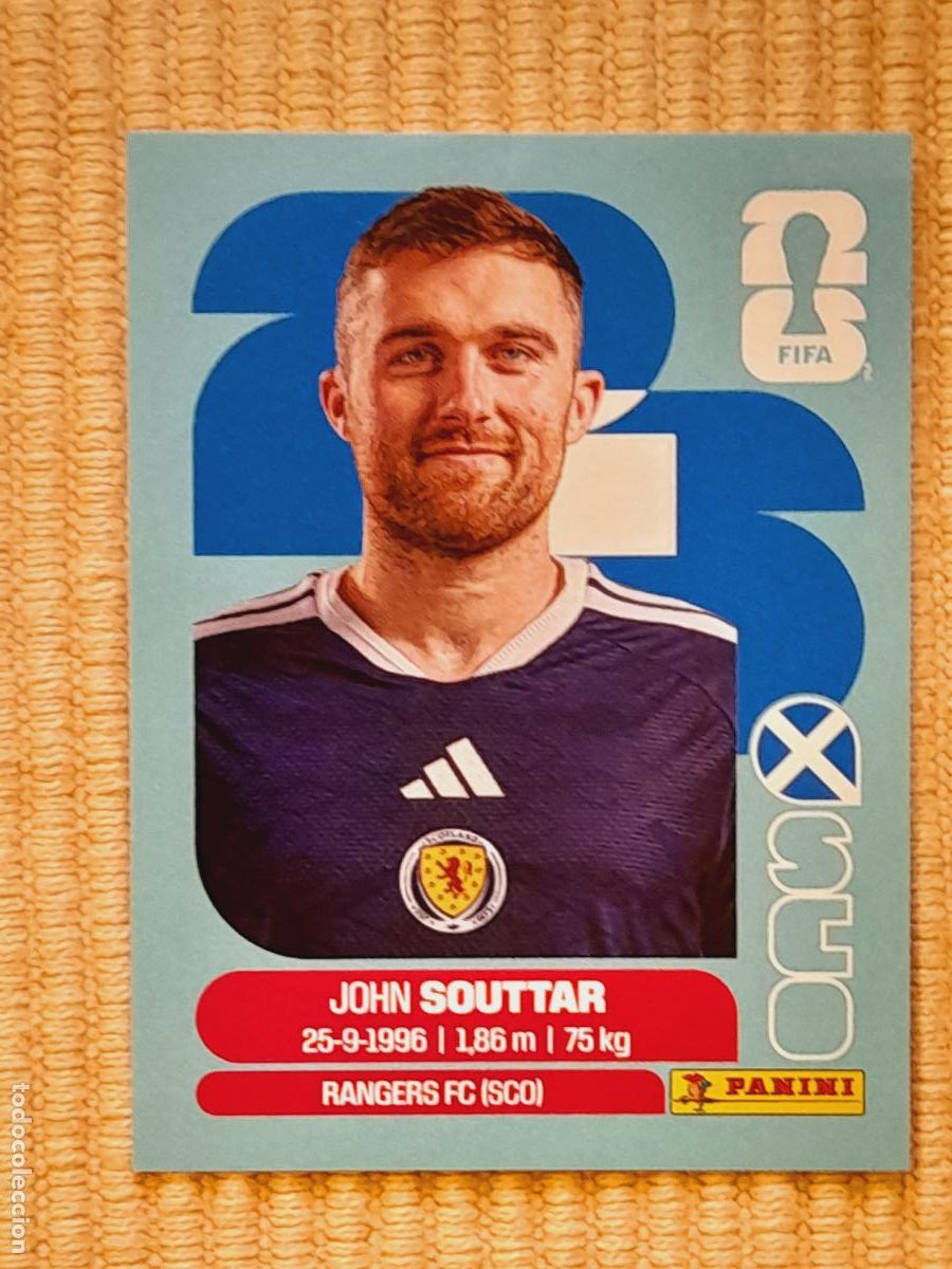 Cromos de Futebol: CROMO SCO 8 John Souttar ESCOCIA. FIFA WORLD CUP 2026 (MUNDIAL MEXICO EE.UU CANADA) STICKERS