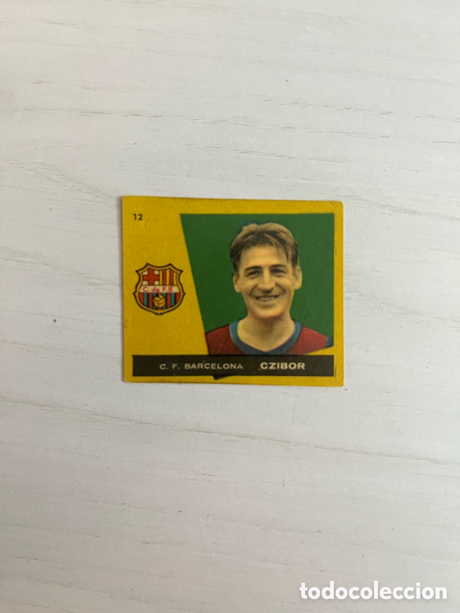 Cromos de F&uacute;tbol: 12 CZIBOR FC BARCELONA Campeones BRUGUERA 1959 1960 excelente estado sin pegar