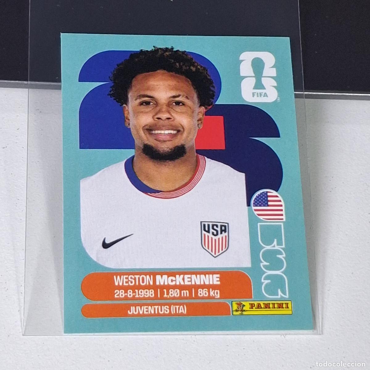 Cromos de F&uacute;tbol: B7 USA10 WESTON MCKENNIE 10 ESTADOS UNIDOS USA MUNDIAL FIFA WORLD CUP 2026 STICKER PANINI
