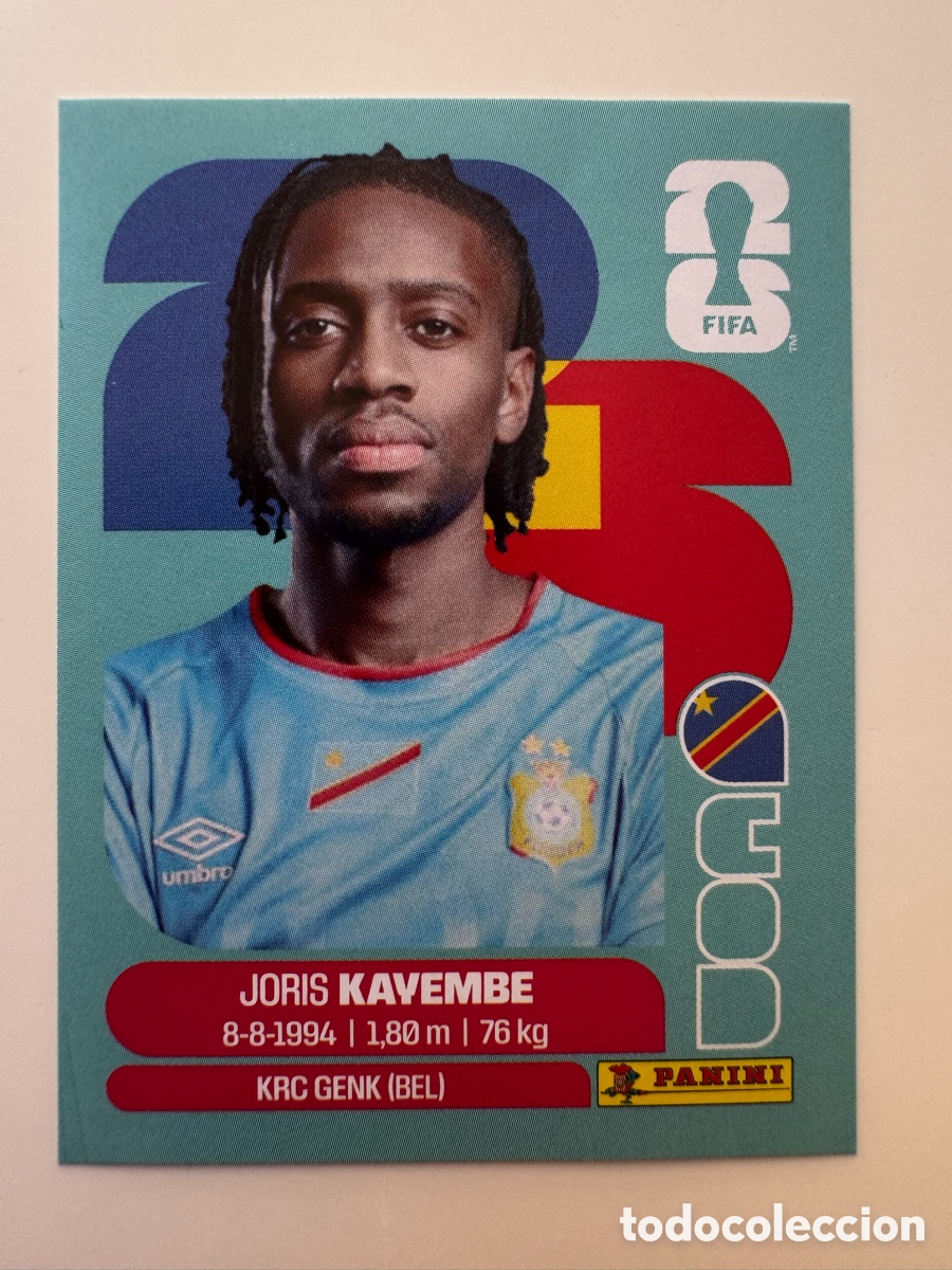Cromos de F&uacute;tbol: Rep&uacute;blica del Congo COD MUNDIAL FIFA WORLD CUP 2026 STICKER PANINI COD7 &ndash; Joris Kayembe N&ordm; 7