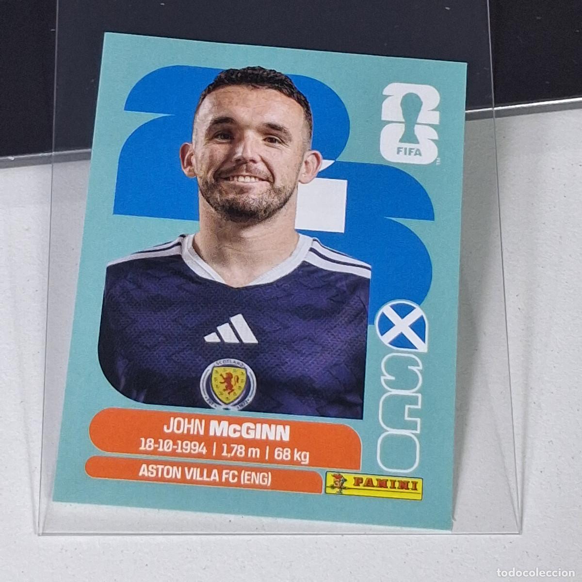 Cromos de F&uacute;tbol: B7 SCO17 JOHN MCGINN 17 ESCOCIA SCOTLAND SCO MUNDIAL FIFA WORLD CUP 2026 STICKER PANINI