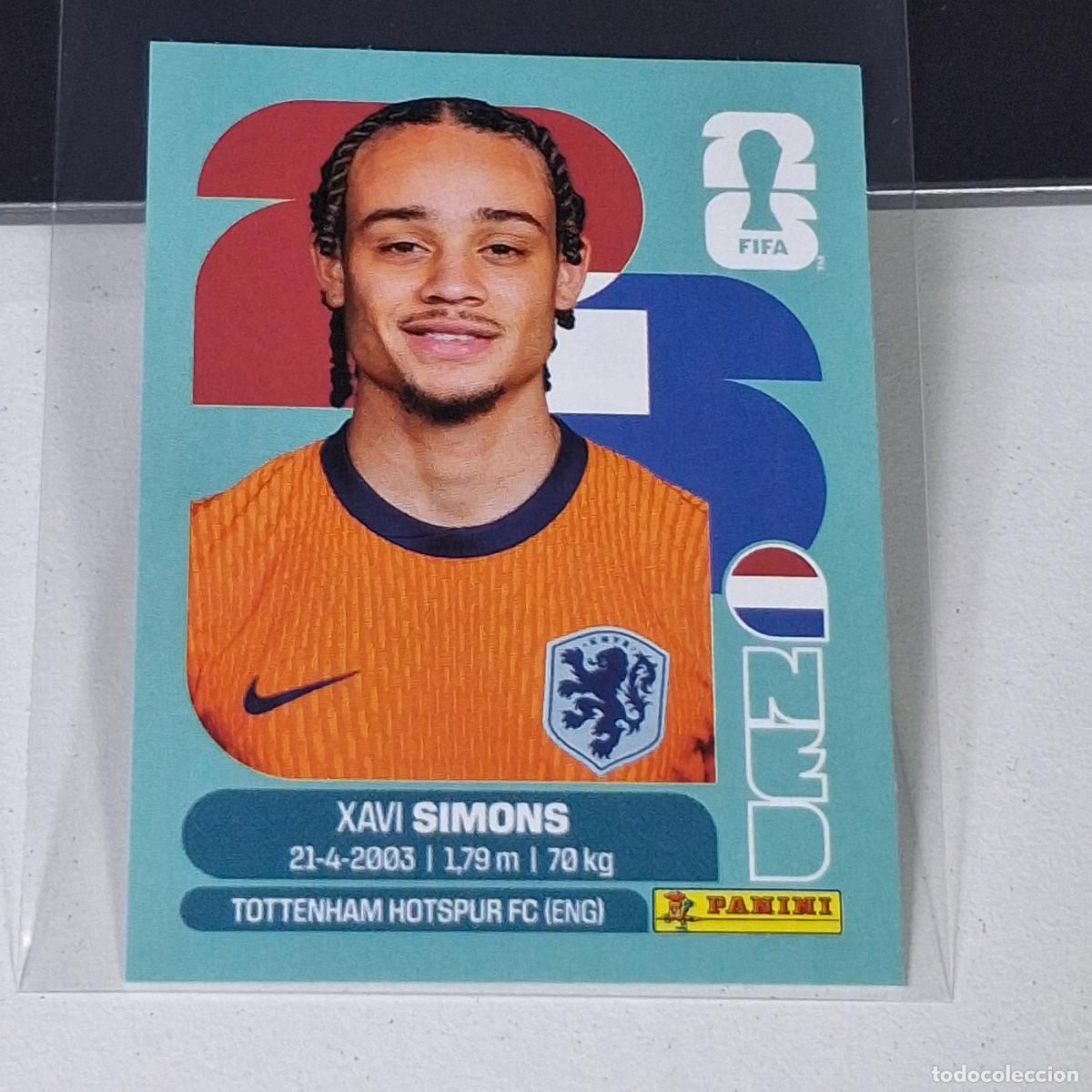 Cromos de F&uacute;tbol: B7 NED 15 NED15 XAVI SIMONS PA&Iacute;SES BAJOS HOLANDA NED MUNDIAL FIFA WORLD CUP 2026 STICKER PANINI
