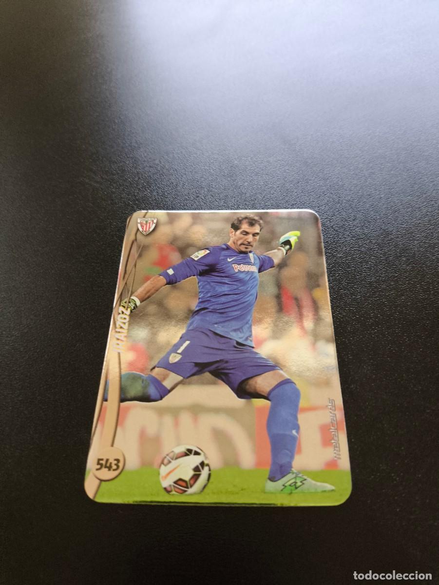 Cromos de F&uacute;tbol: 543 IRAIZOZ ATHLETIC DE BILBAO BRILLO LISO PLATA TOP MUNDICROMO LIGA 2014 2015 14 15 NO PANINI ESTE