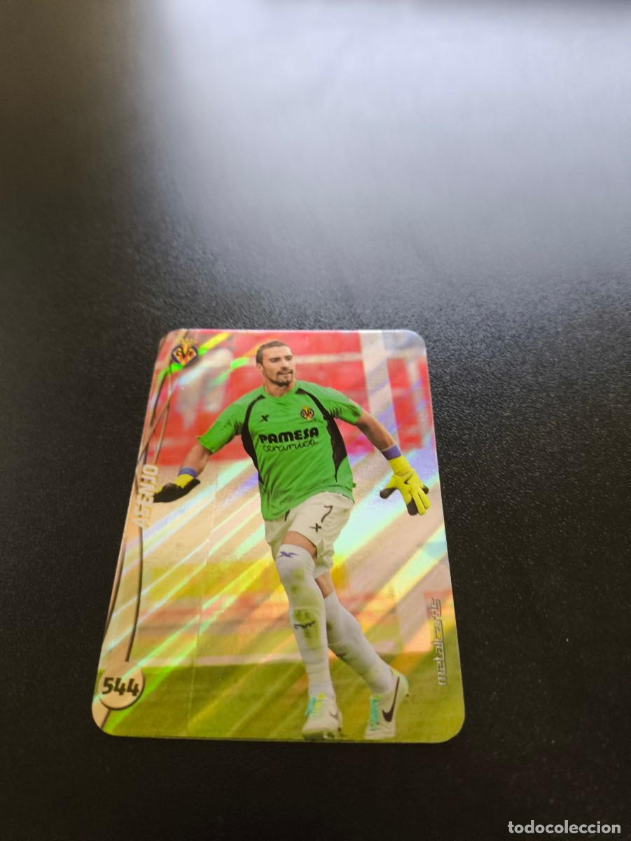 Cromos de F&uacute;tbol: 544 SERGIO ASENJO VILLARREAL BRILO RAYAS PLATA TOP MUNDICROMO LIGA 2014 2015 14 15 NO PANINI ESTE