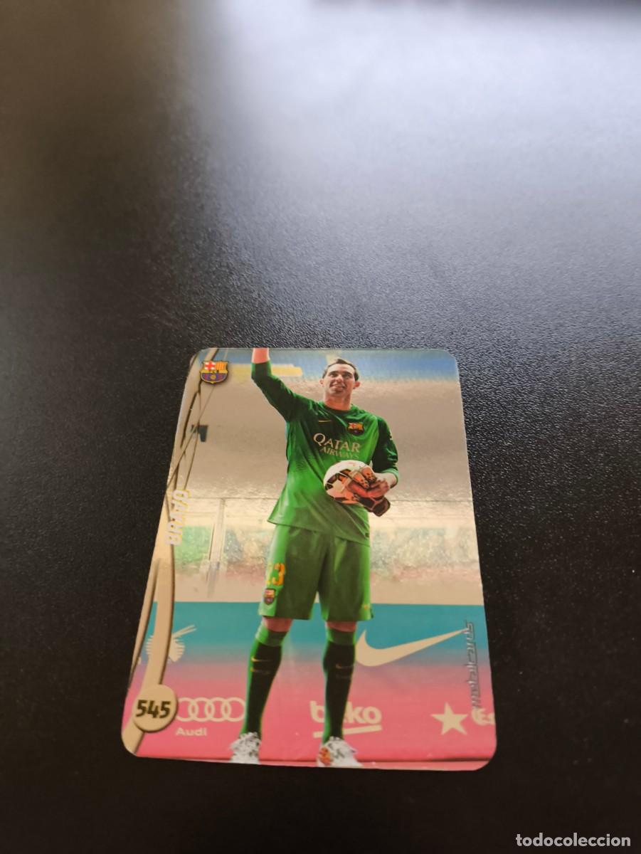 Cromos de F&uacute;tbol: 545 BRAVO BARCELONA BRILLO LISO PLATA TOP MUNDICROMO LIGA 2014 2015 14 15 NO PANINI ESTE
