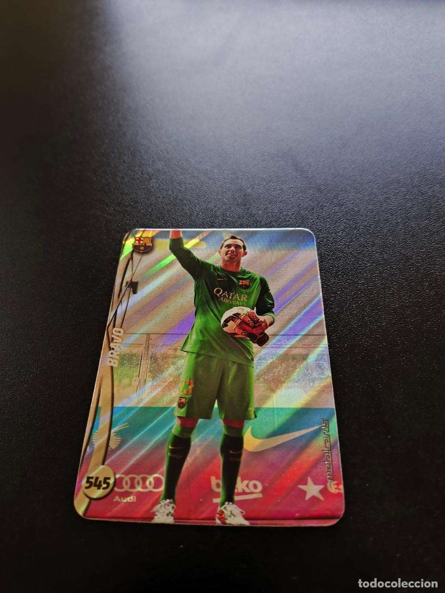 Cromos de F&uacute;tbol: 545 BRAVO BARCELONA BRILLO RAYAS PLATA TOP MUNDICROMO LIGA 2014 2015 14 15 NO PANINI ESTE