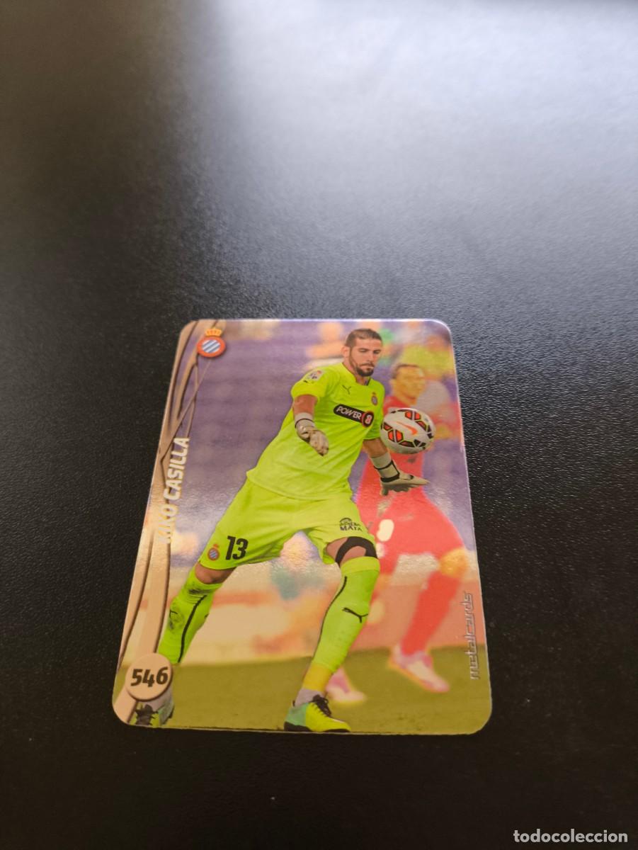 Cromos de F&uacute;tbol: 546 KIKO CASILLA ESPANYOL BRILLO LISO PLATA TOP MUNDICROMO LIGA 2014 2015 14 15 NO PANINI ESTE