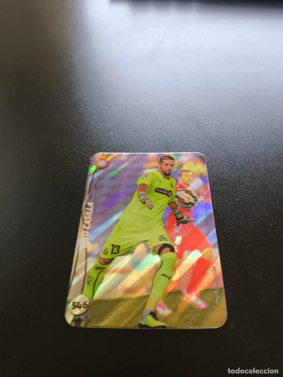 Cromos de F&uacute;tbol: 546 KIKO CASILLA ESPANYOL BRILLO RAYAS PLATA TOP MUNDICROMO LIGA 2014 2015 14 15 NO PANINI ESTE