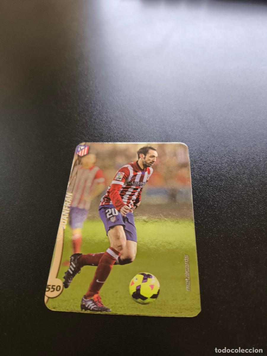 Cromos de F&uacute;tbol: 550 JUANFRAN ATLETICO DE MADRID BRILLO LISO PLATA TOP MUNDICROMO LIGA 2014 2015 14 15 NO PANINI ESTE