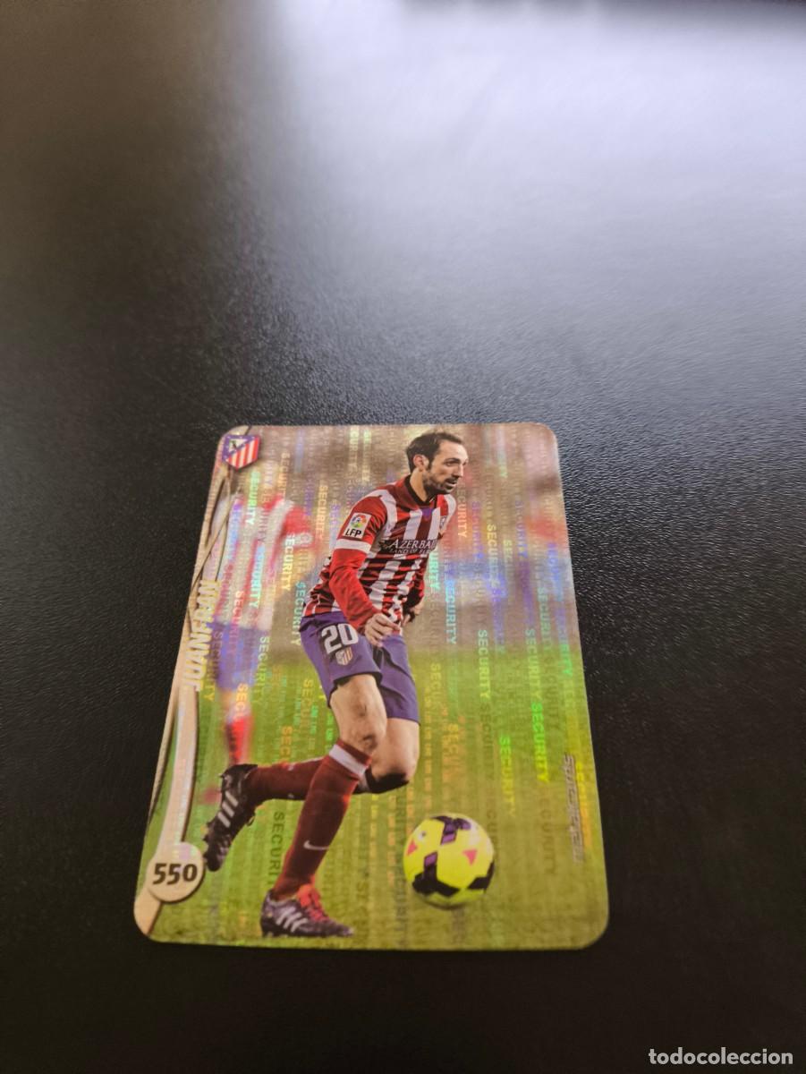 Cromos de F&uacute;tbol: 550 JUANFRAN ATLETICO MADRID BRILLO SECURITY PLAT TOP MUNDICROMO LIGA 2014 2015 14 15 NO PANINI ESTE