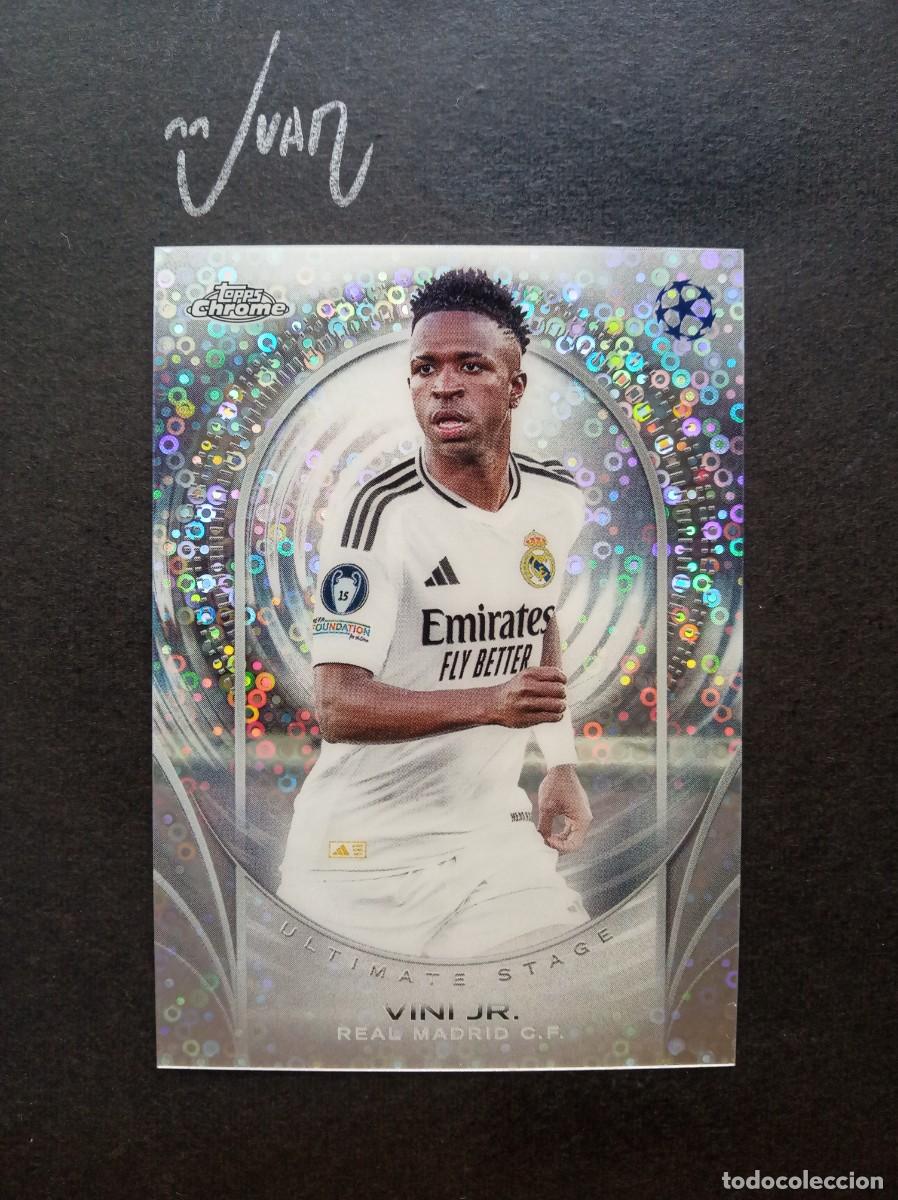 Football Stickers: 43 ULTIMATE STAGE VINI JR REAL MADRID ⚽ TOPPS &reg; CHROME UEFA CLUB COMPETITIONS 2024 2025 24 25 NUEVO