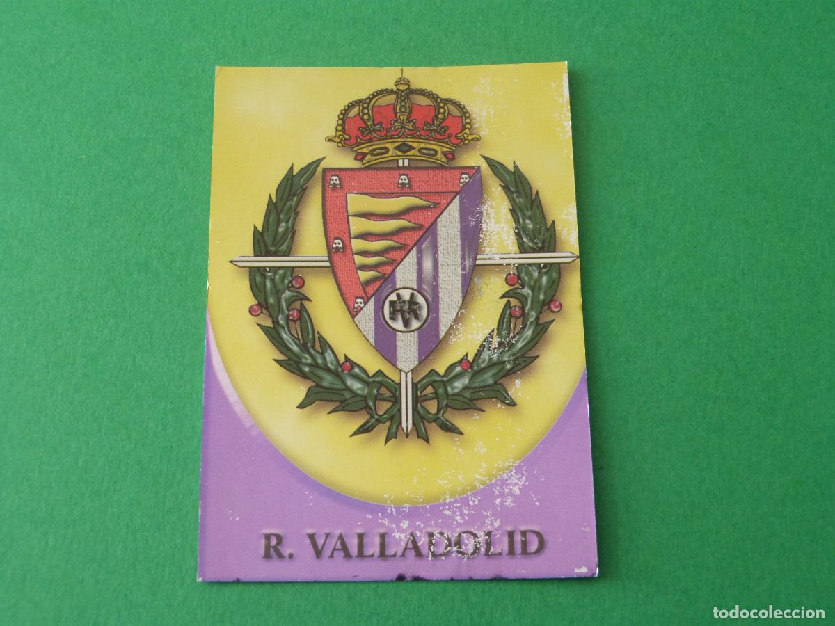 Cromos de F&uacute;tbol: TRADING CARD FUTBOL ESCUDO REAL VALLADOLID N&ordm; 298 FICHAS LIGA MUNDICROMO 2003/02-03