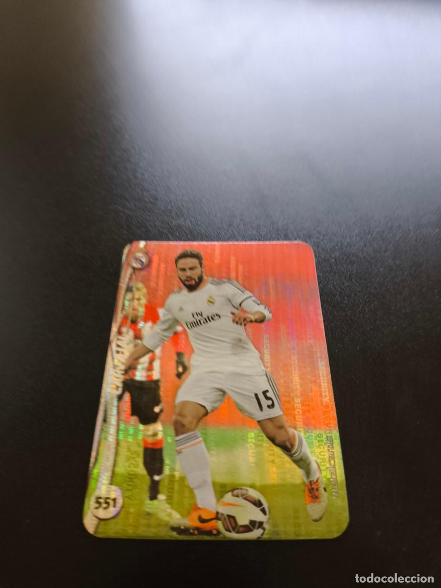 Cromos de F&uacute;tbol: 551 CARVAJAL REAL MADRID BRILLO SECURITY PLATA TOP MUNDICROMO LIGA 2014 2015 14 15 NO PANINI ESTE