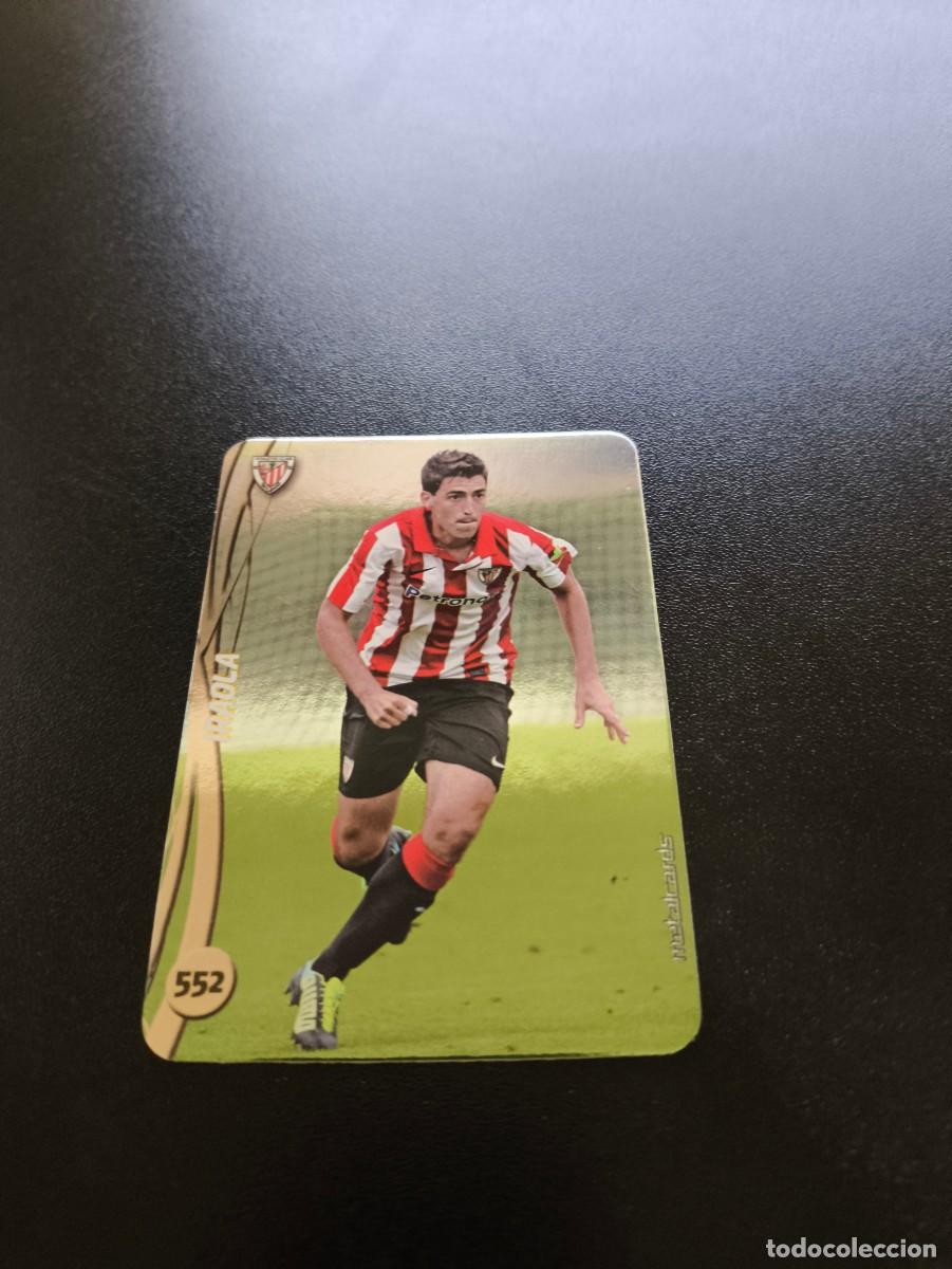 Cromos de F&uacute;tbol: 552 IRAOLA ATHLETIC DE BILBAO BRILLO LISO PLATA TOP MUNDICROMO LIGA 2014 2015 14 15 NO PANINI ESTE