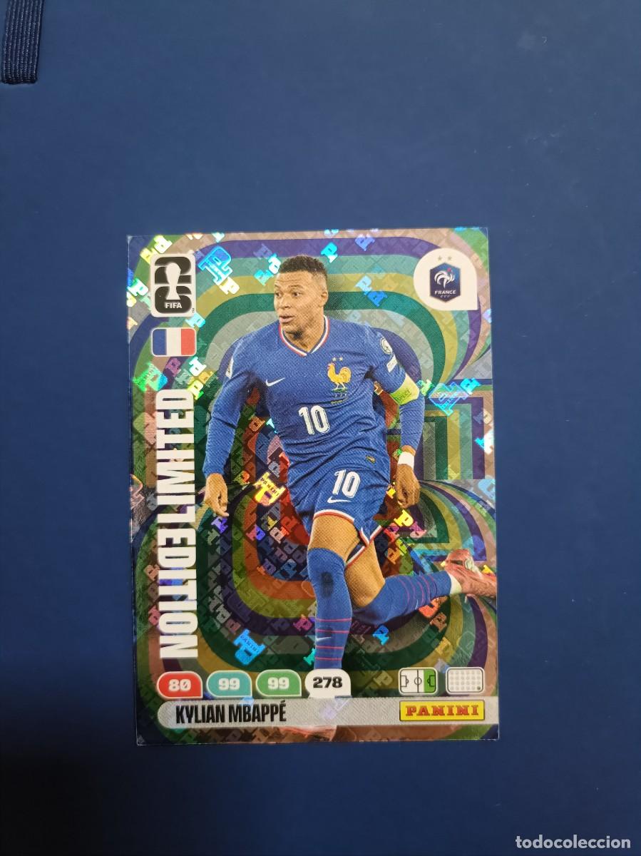 Cromos de F&uacute;tbol: Mbappe limited edition world cup Adrenalyn XL mundial Panini 25 26 Francia 2025 2026