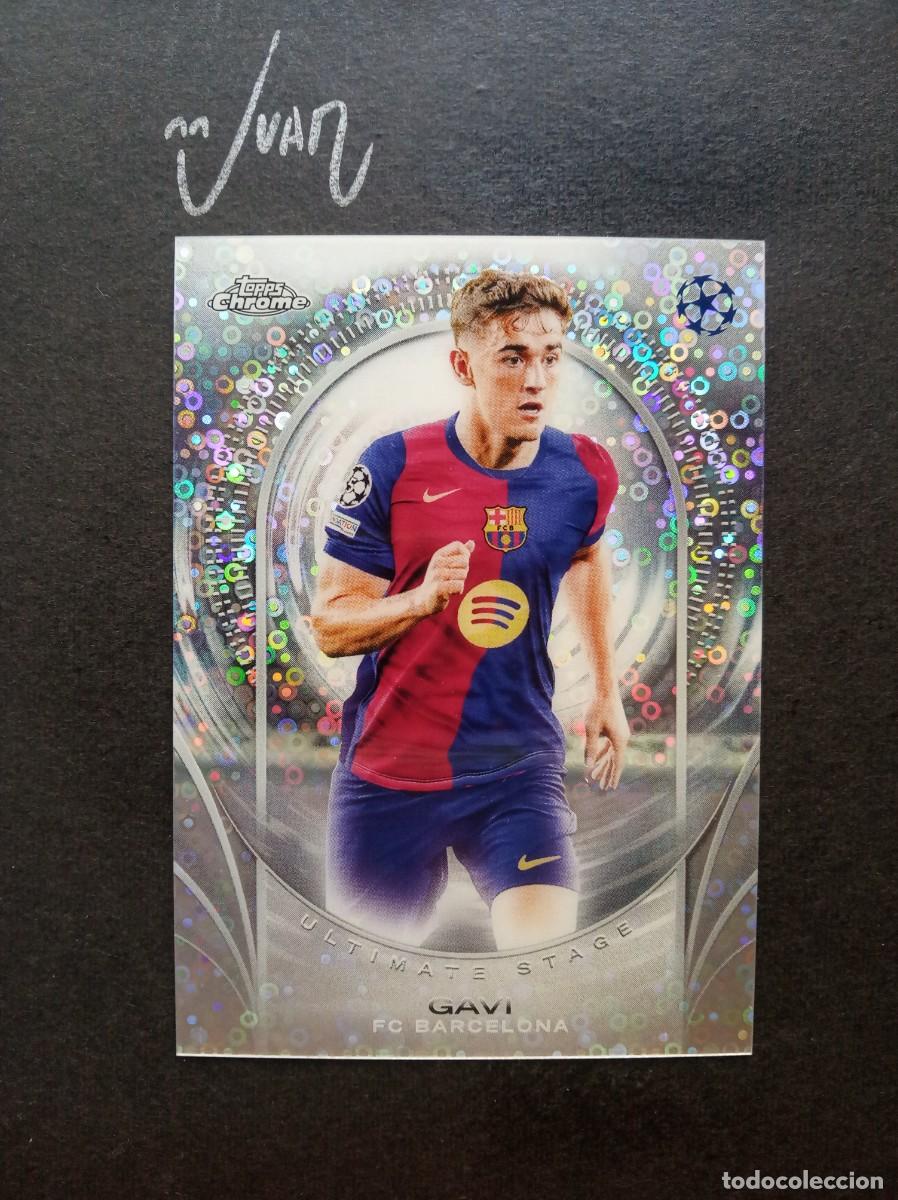 Football Stickers: 13 ULTIMATE STAGE GAVI FC BARCELONA ⚽ TOPPS &reg; CHROME UEFA CLUB COMPETITIONS 2024 2025 24 25 NUEVO