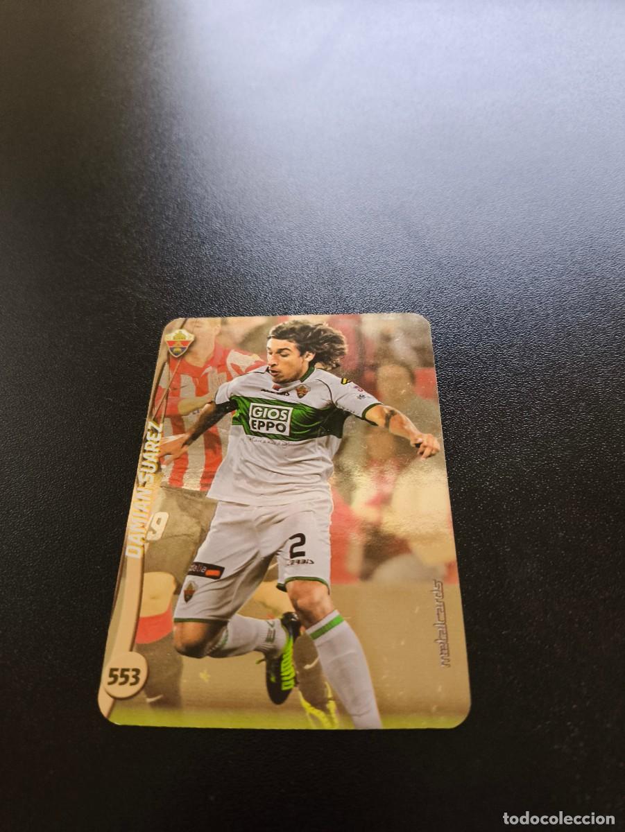 Cromos de F&uacute;tbol: 553 DAMIAN SUAREZ ELCHE BRILLO LISO PLATA TOP MUNDICROMO LIGA 2014 2015 14 15 NO PANINI ESTE