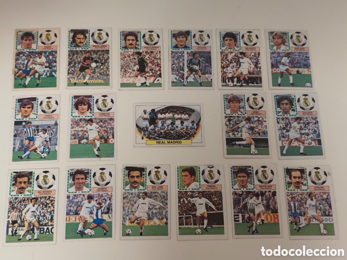 Cromos de F&uacute;tbol: 17 CROMOS REAL MADRID EDICIONES ESTE LIGA 1983 1984