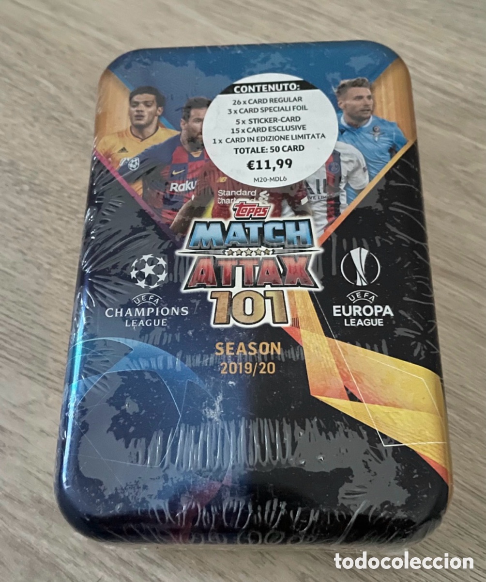 Cromos de F&uacute;tbol: Lata 50 cartas Match Attax 101 2019-20 UCL TOPPS 24 cartas especiales