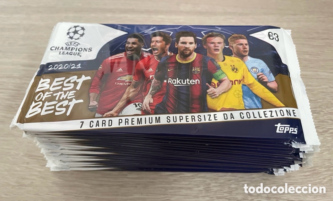 Cromos de F&uacute;tbol: Lote 20 sobres Topps Best of the Best UCL 2020-21 2020 2021