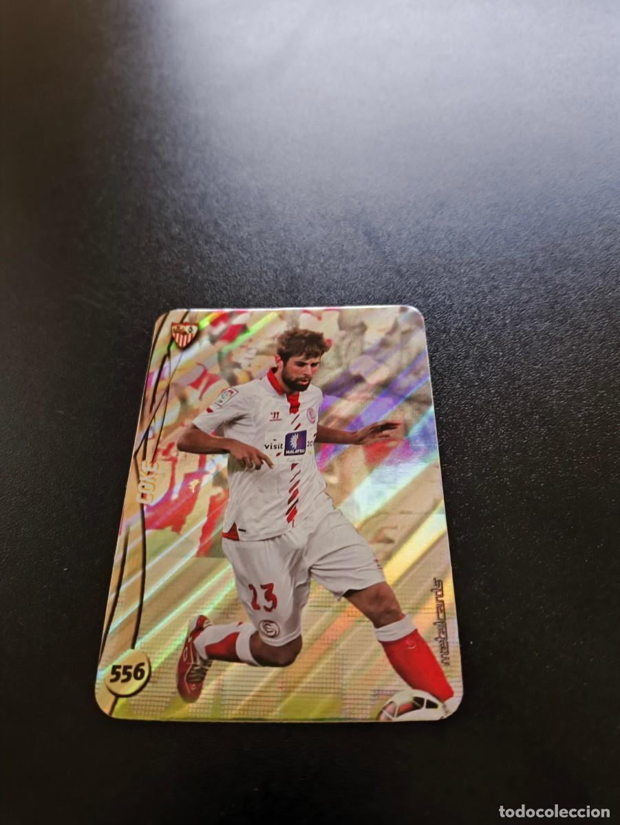 Cromos de F&uacute;tbol: 556 COKE SEVILLA BRILLO RAYAS PLATA TOP MUNDICROMO LIGA 2014 2015 14 15 NO PANINI ESTE
