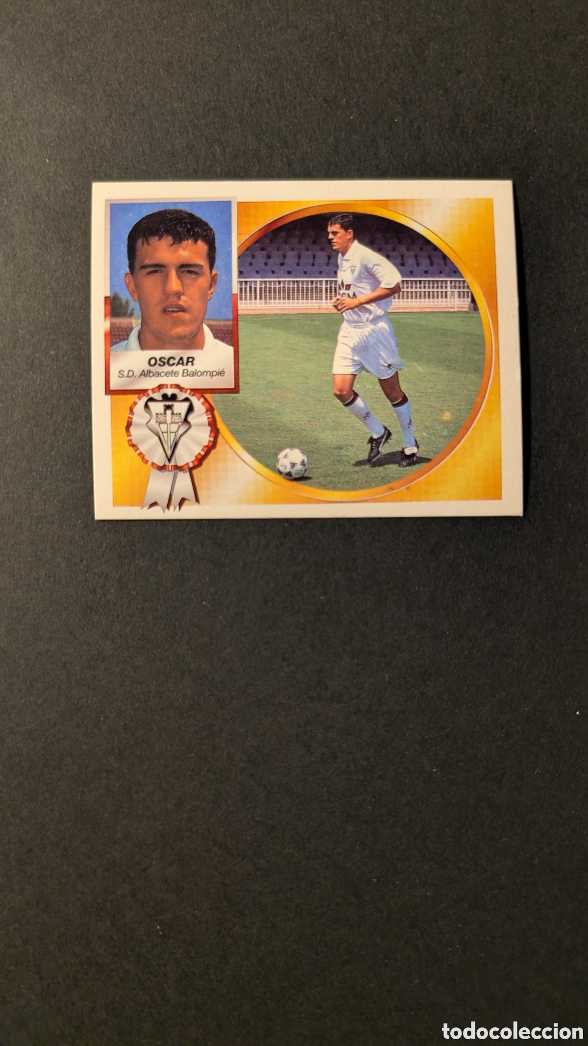Cromos de F&uacute;tbol: OSCAR ALBACETE FICHAJE 1 LIGA ESTE 1994/95 NUNCA PEGADO SIN PEGAR