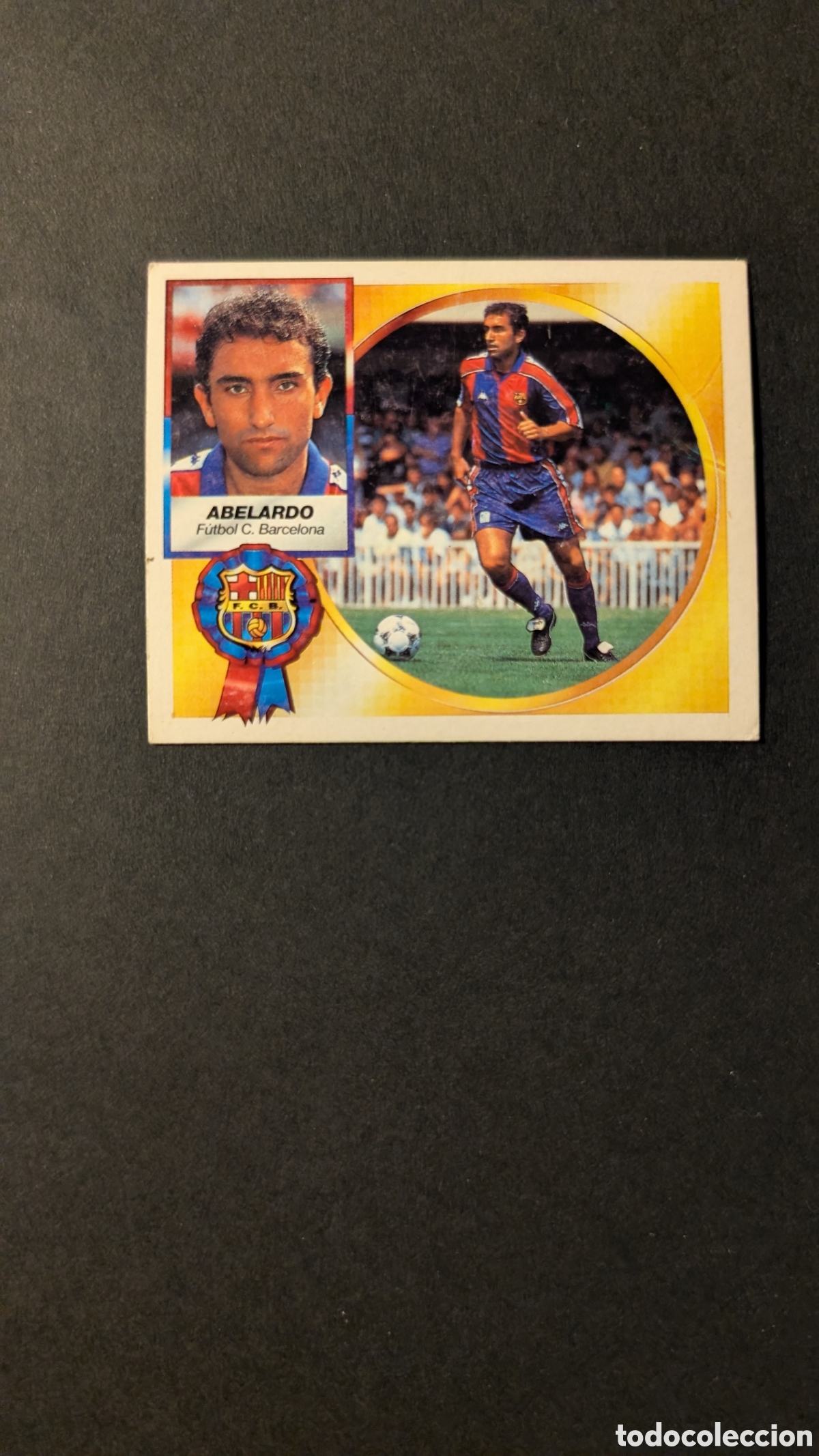 Fu&szlig;ball-Sticker: ABELARDO BARCELONA FICHAJE 3 VERSION LIGA ESTE 1994/95 NUNCA PEGADO SIN PEGAR