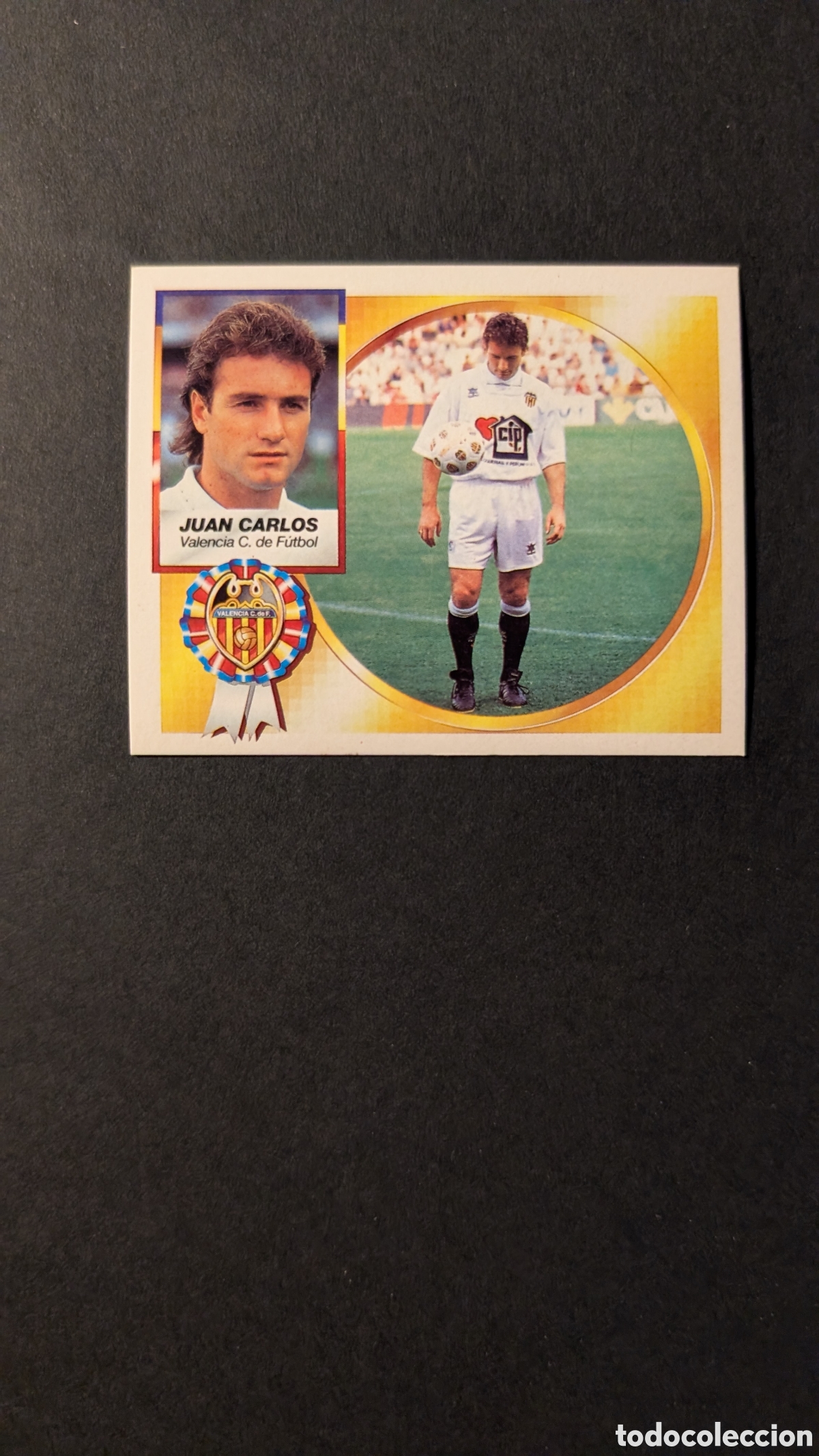 Fu&szlig;ball-Sticker: JUAN CARLOS VALENCIA FICHAJE 14 VERSION LIGA ESTE 1994/95 NUNCA PEGADO SIN PEGAR