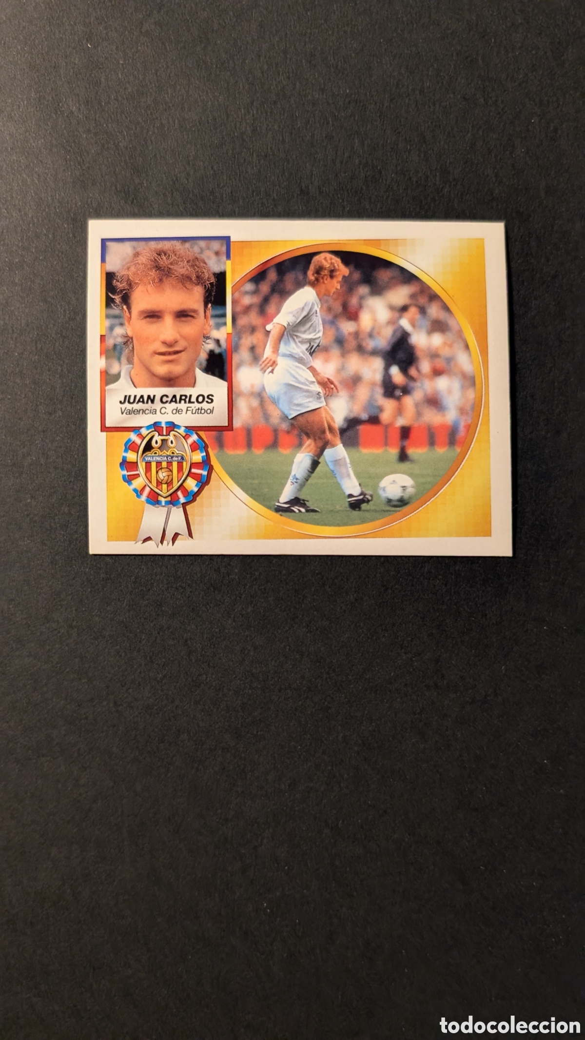 Fu&szlig;ball-Sticker: JUAN CARLOS VALENCIA FICHAJE 14 VERSION LIGA ESTE 1994/95 NUNCA PEGADO SIN PEGAR