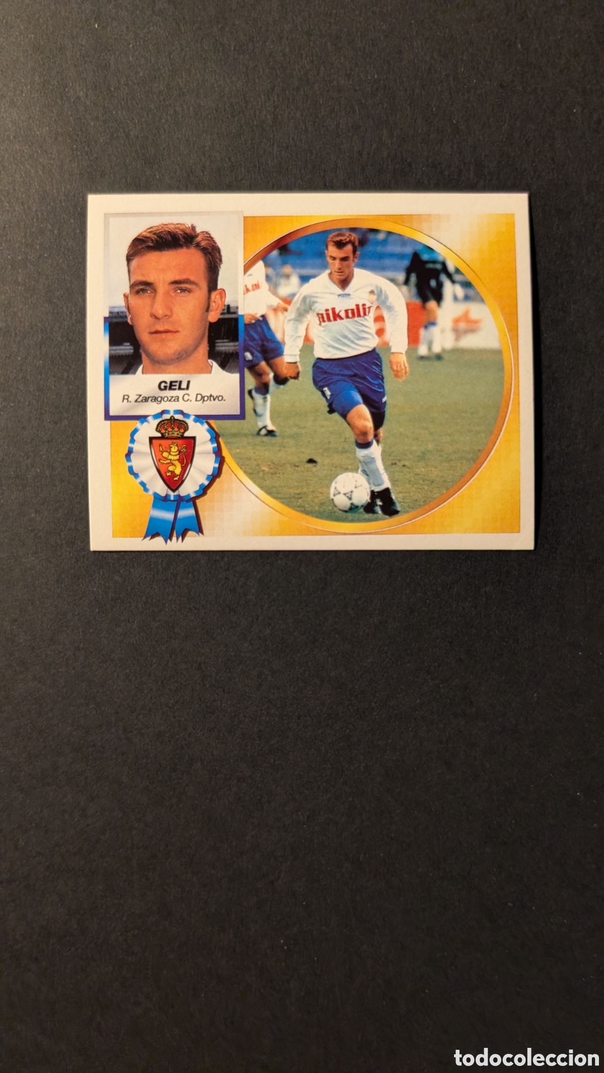 Fu&szlig;ball-Sticker: GELI ZARAGOZA FICHAJE 17 LIGA ESTE 1994/95 NUNCA PEGADO SIN PEGAR