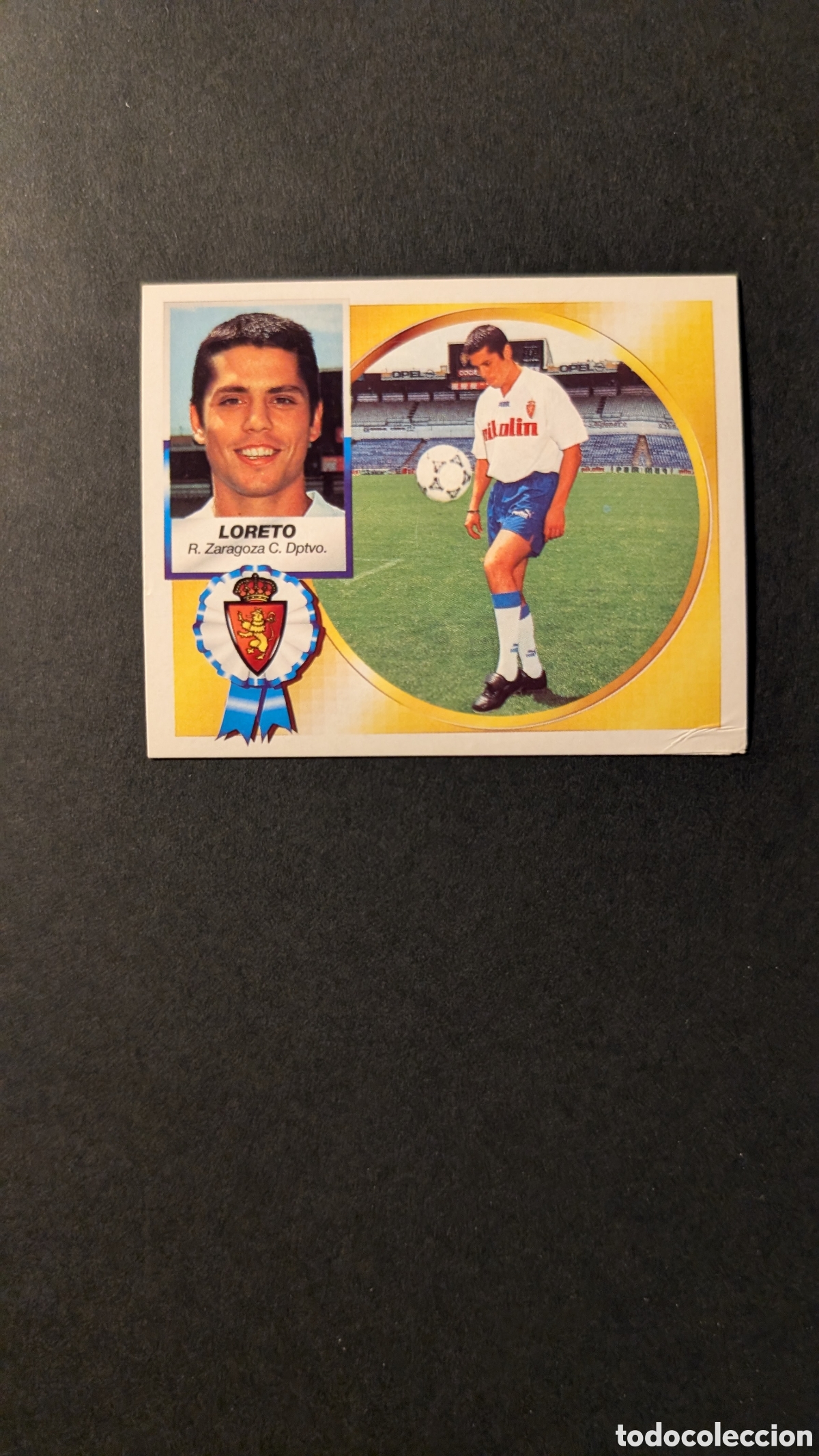 Fu&szlig;ball-Sticker: LORETO ZARAGOZA FICHAJE 18 LIGA ESTE 1994/95 NUNCA PEGADO SIN PEGAR