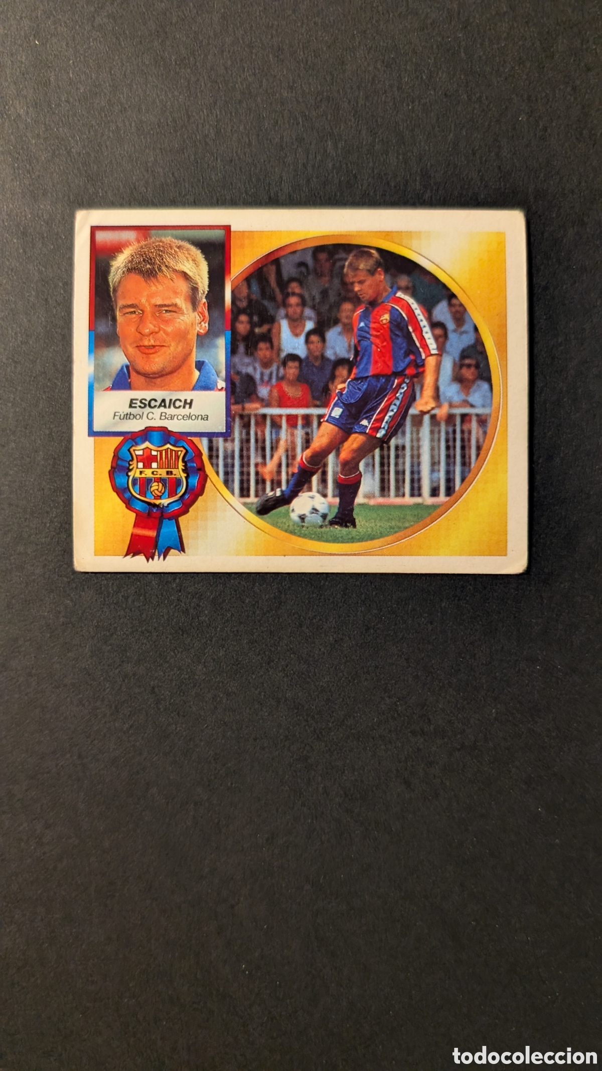 Fu&szlig;ball-Sticker: ESCAICH BARCELONA FICHAJE 19 VERSION LIGA ESTE 1994/95 NUNCA PEGADO SIN PEGAR