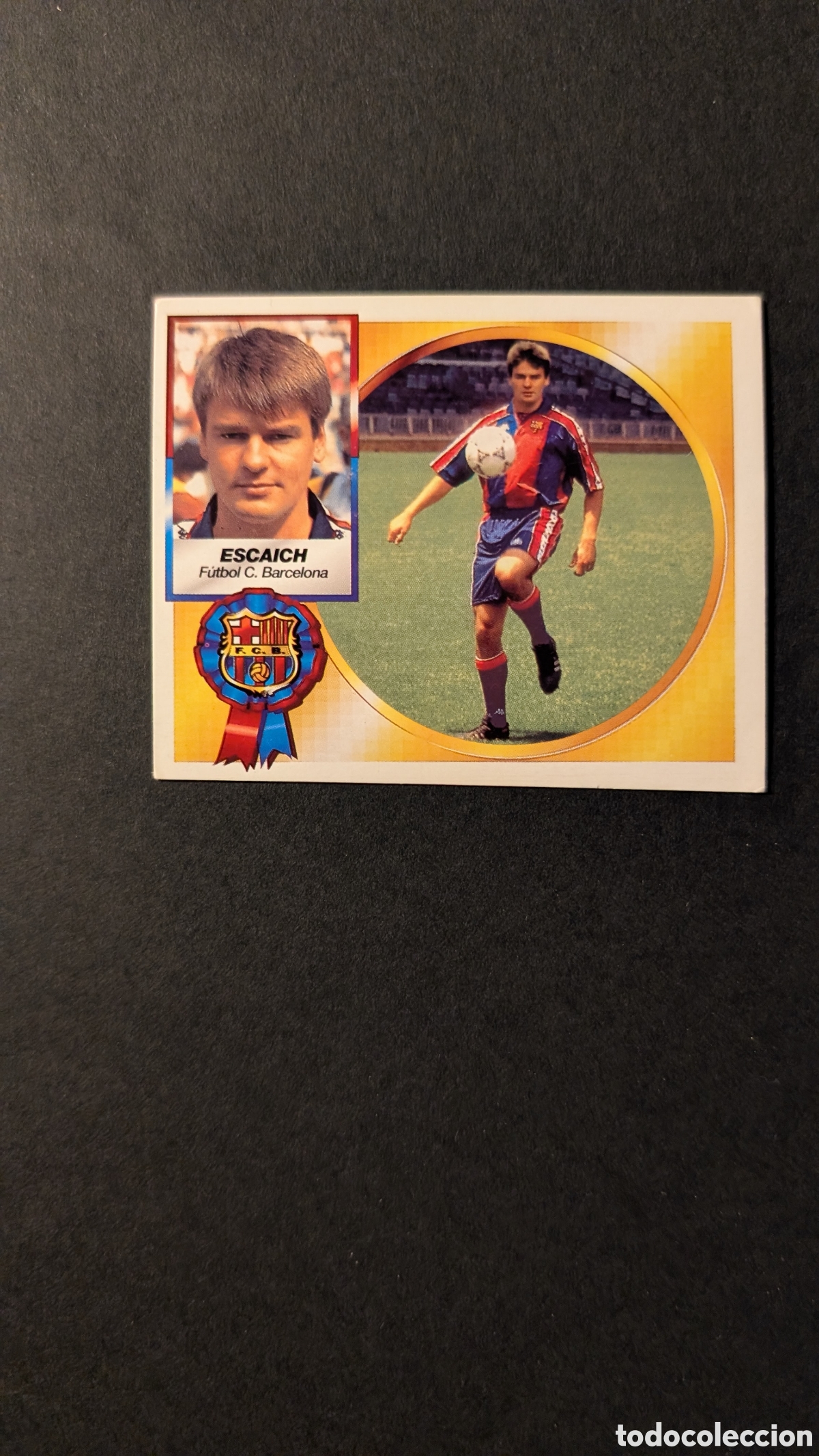 Fu&szlig;ball-Sticker: ESCAICH BARCELONA FICHAJE 19 VERSION LIGA ESTE 1994/95 NUNCA PEGADO SIN PEGAR