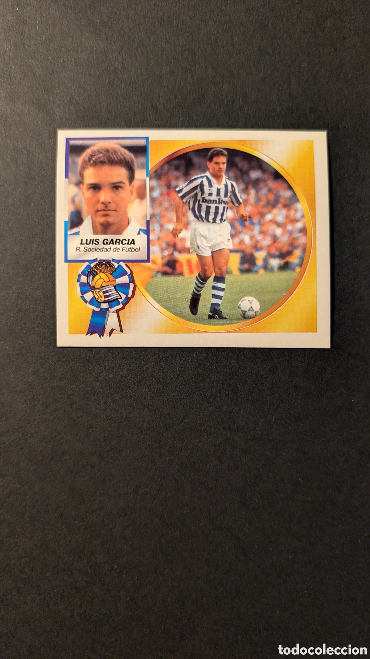 Fu&szlig;ball-Sticker: LUIS GARCIA REAL SOCIEDAD FICHAJE 25 VERSION LIGA ESTE 1994/95 NUNCA PEGADO SIN PEGAR