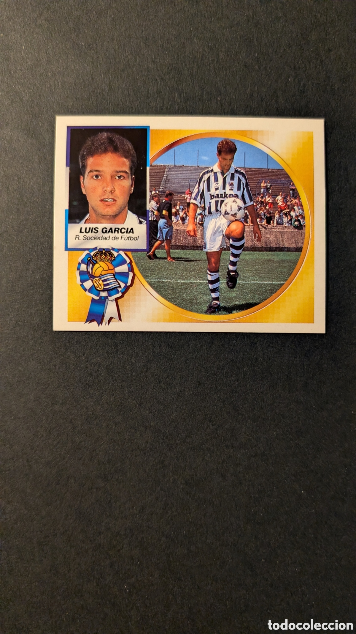 Fu&szlig;ball-Sticker: LUIS GARCIA REAL SOCIEDAD FICHAJE 25 VERSION LIGA ESTE 1994/95 NUNCA PEGADO SIN PEGAR