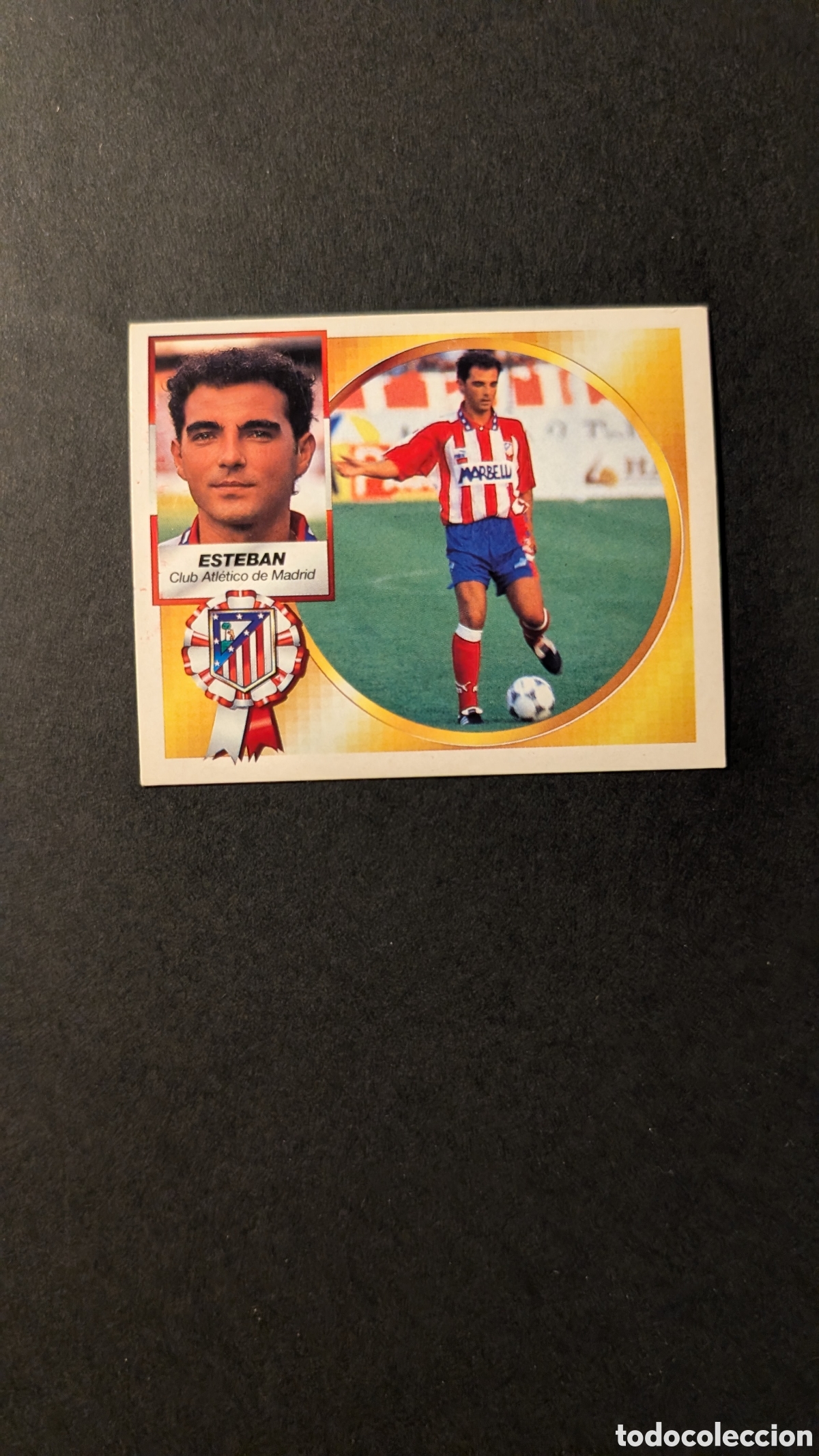 Figurine di Calcio: ESTEBAN ATLETICO MADRID FICHAJE 33 LIGA ESTE 1994/95 NUNCA PEGADO SIN PEGAR