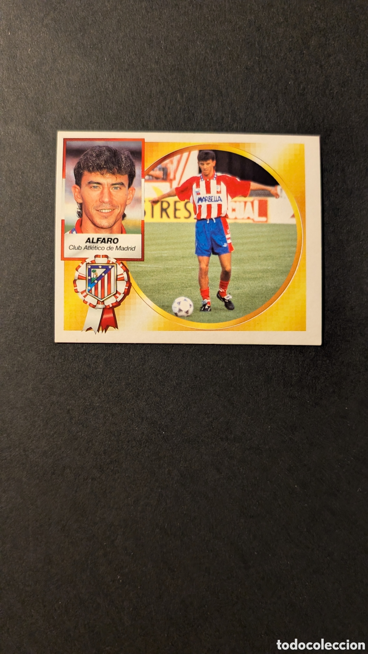 Figurine di Calcio: ALFARO ATLETICO MADRID FICHAJE 34 BAJA LIGA ESTE 1994/95 NUNCA PEGADO SIN PEGAR