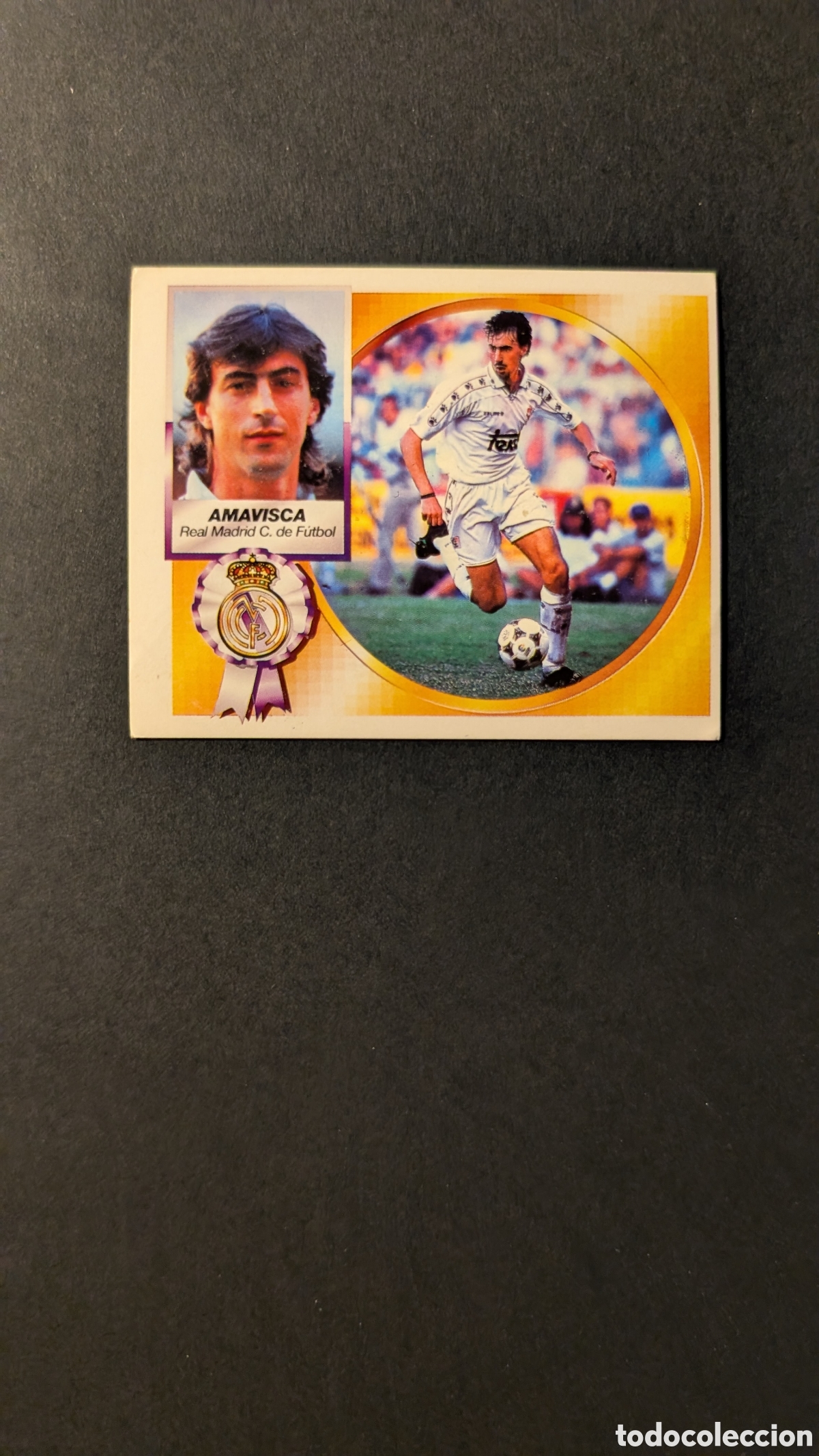 Fu&szlig;ball-Sticker: AMAVISCA REAL MADRID FICHAJE 35 VERSION LIGA ESTE 1994/95 NUNCA PEGADO SIN PEGAR