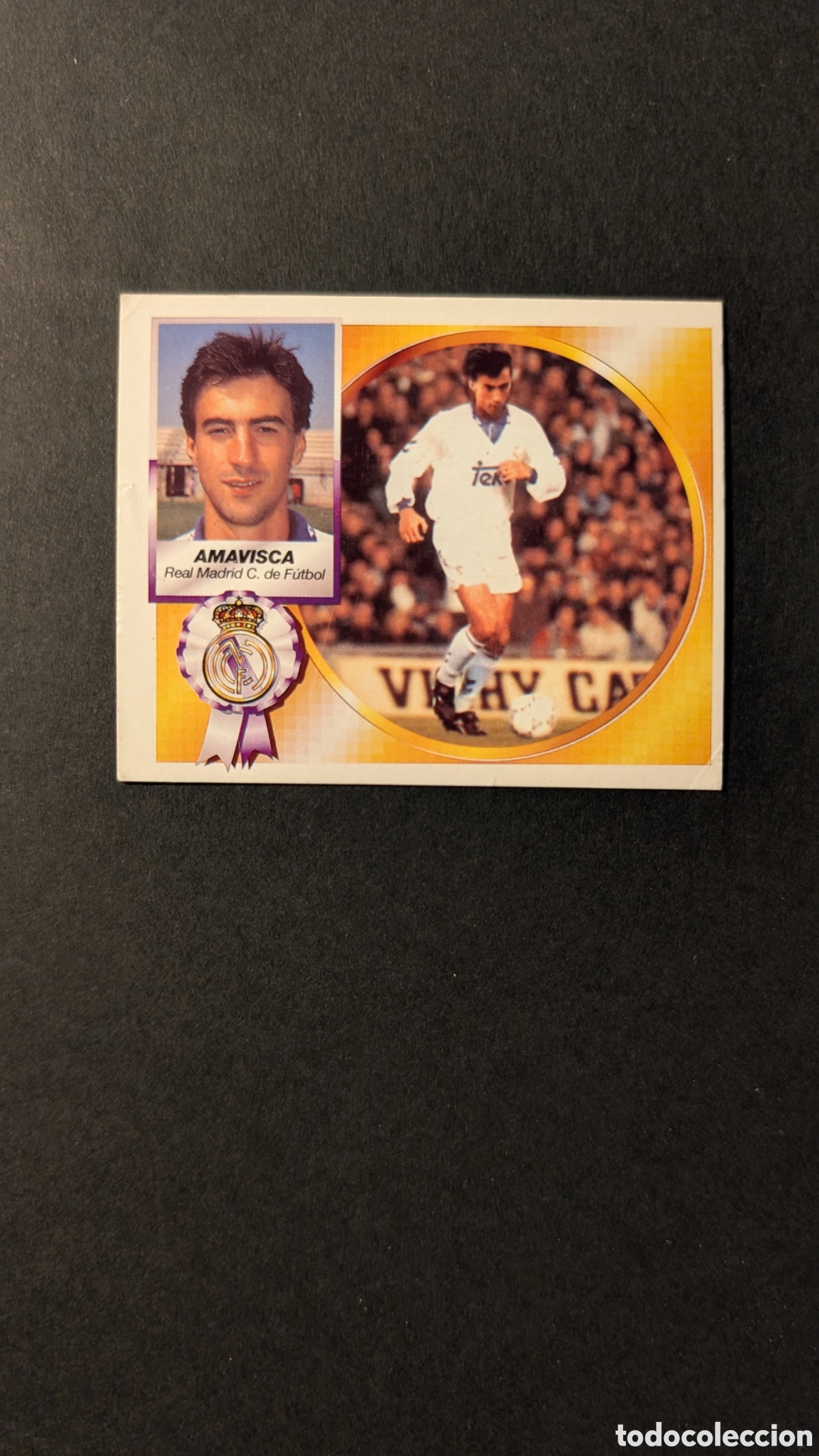 Fu&szlig;ball-Sticker: AMAVISCA REAL MADRID FICHAJE 35 VERSION LIGA ESTE 1994/95 NUNCA PEGADO SIN PEGAR