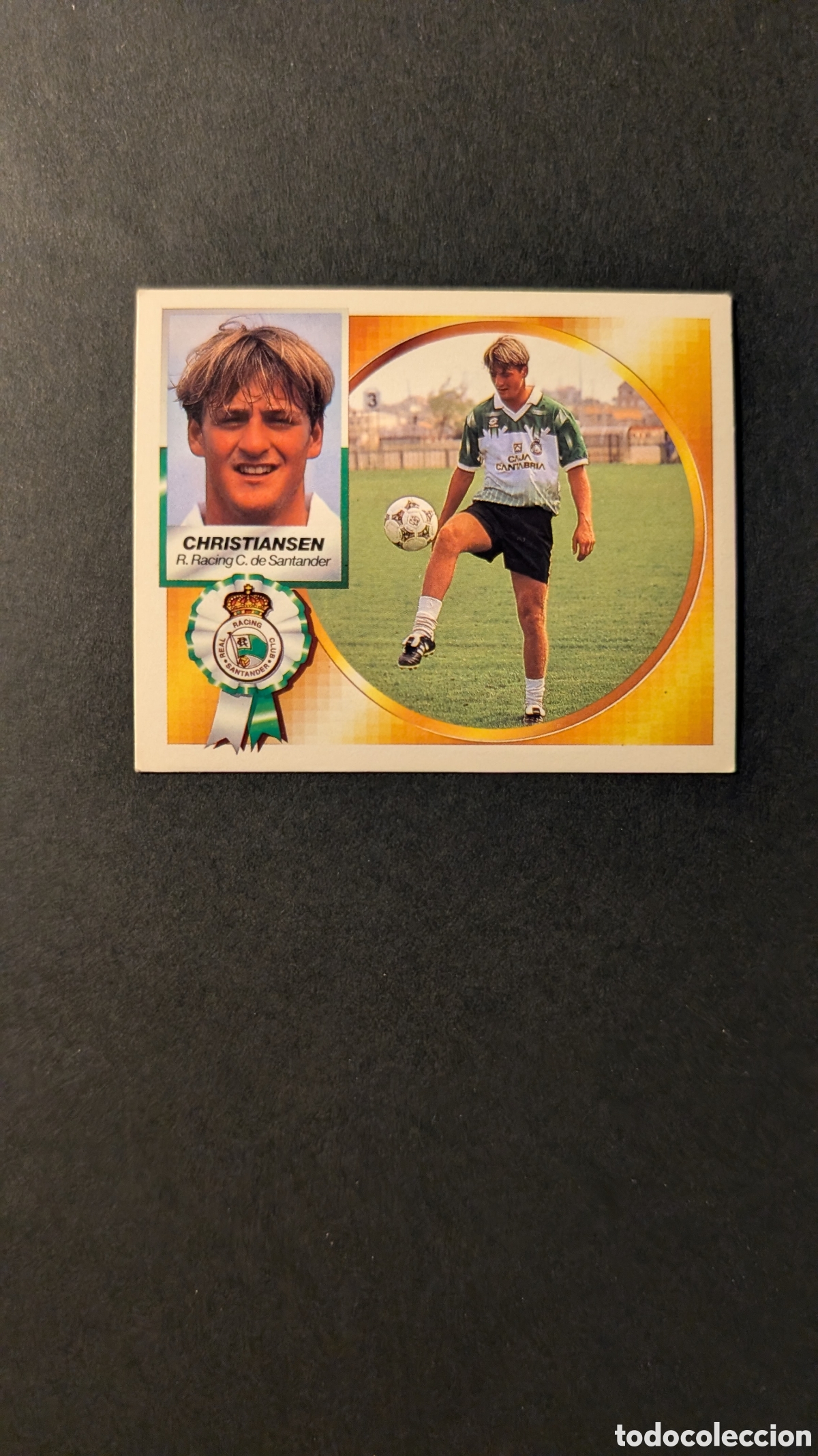 Fu&szlig;ball-Sticker: CHRISTIANSEN RACING SANTANDER FICHAJE 36 LIGA ESTE 1994/95 NUNCA PEGADO SIN PEGAR