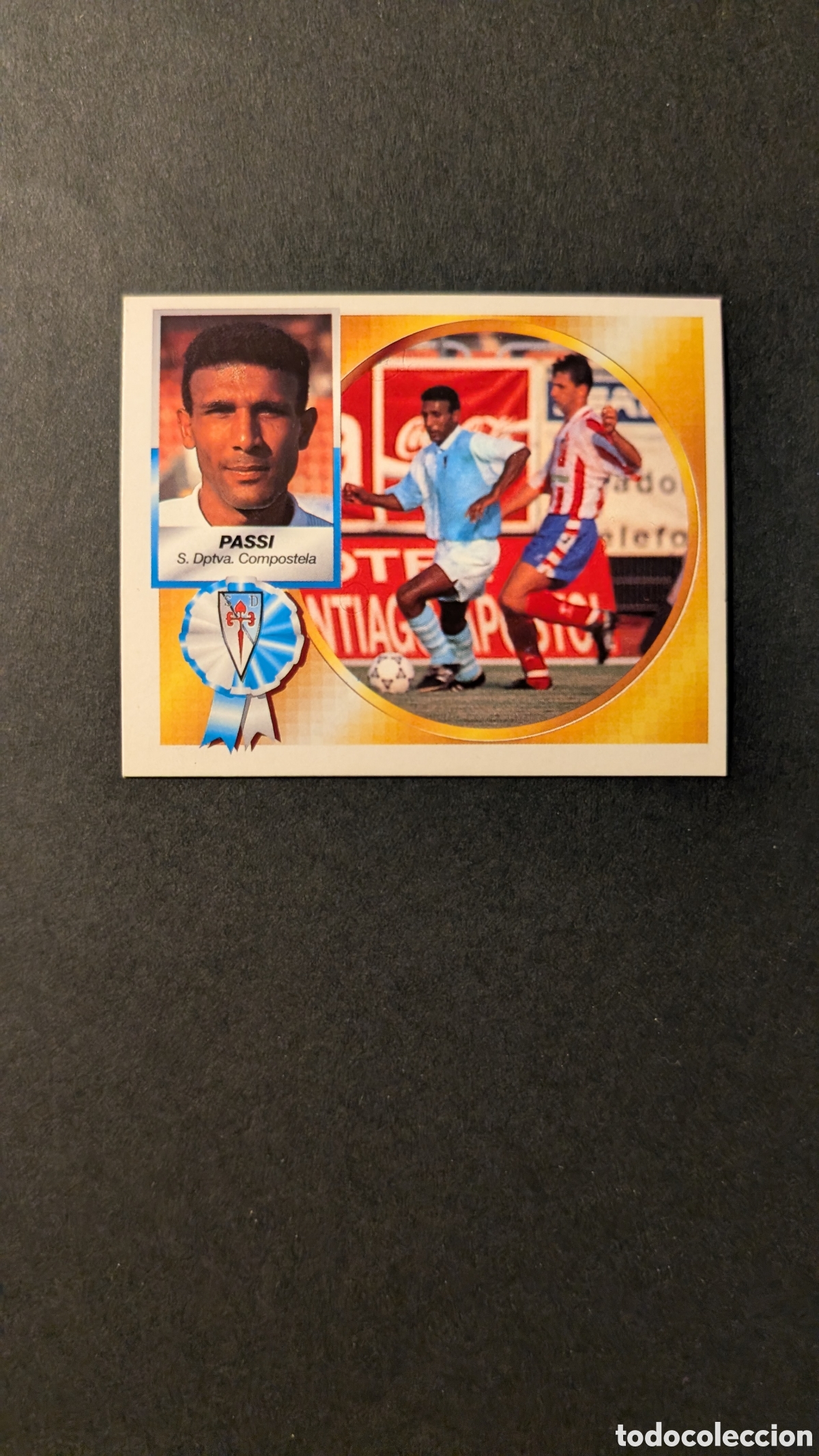 Fu&szlig;ball-Sticker: PASSI COMPOSTELA FICHAJE 1 BIS LIGA ESTE 1994/95 NUNCA PEGADO SIN PEGAR