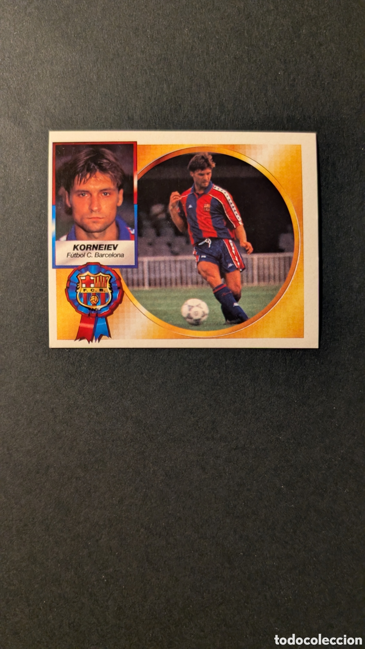 Fu&szlig;ball-Sticker: KORNEIEV BARCELONA FICHAJE 6 BIS LIGA ESTE 1994/95 NUNCA PEGADO SIN PEGAR