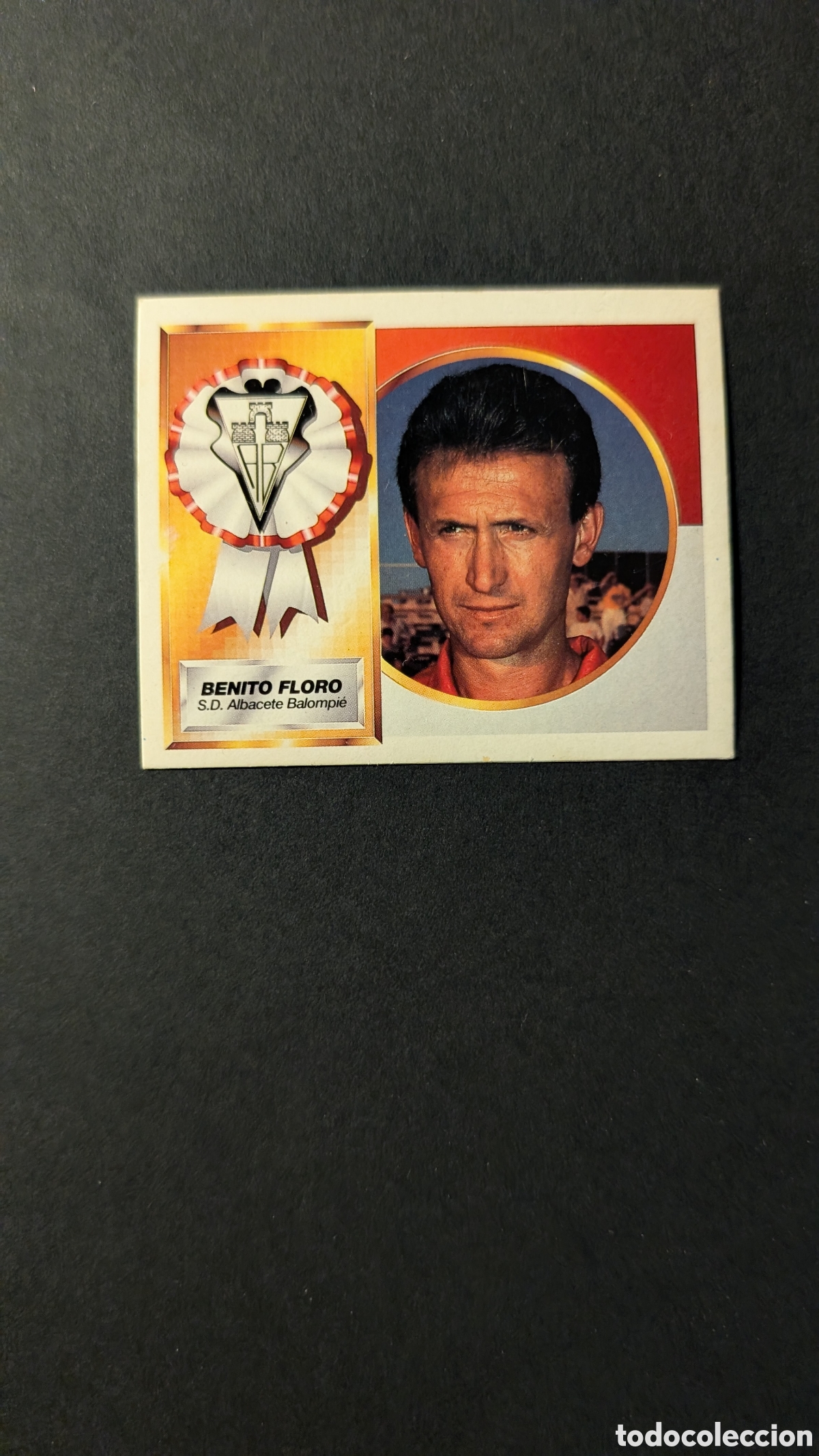 Cartes &agrave; collectionner de Football: BENITO FLORO ENTRENADOR ALBACETE COLOCA LIGA ESTE 1994/95 NUNCA PEGADO SIN PEGAR